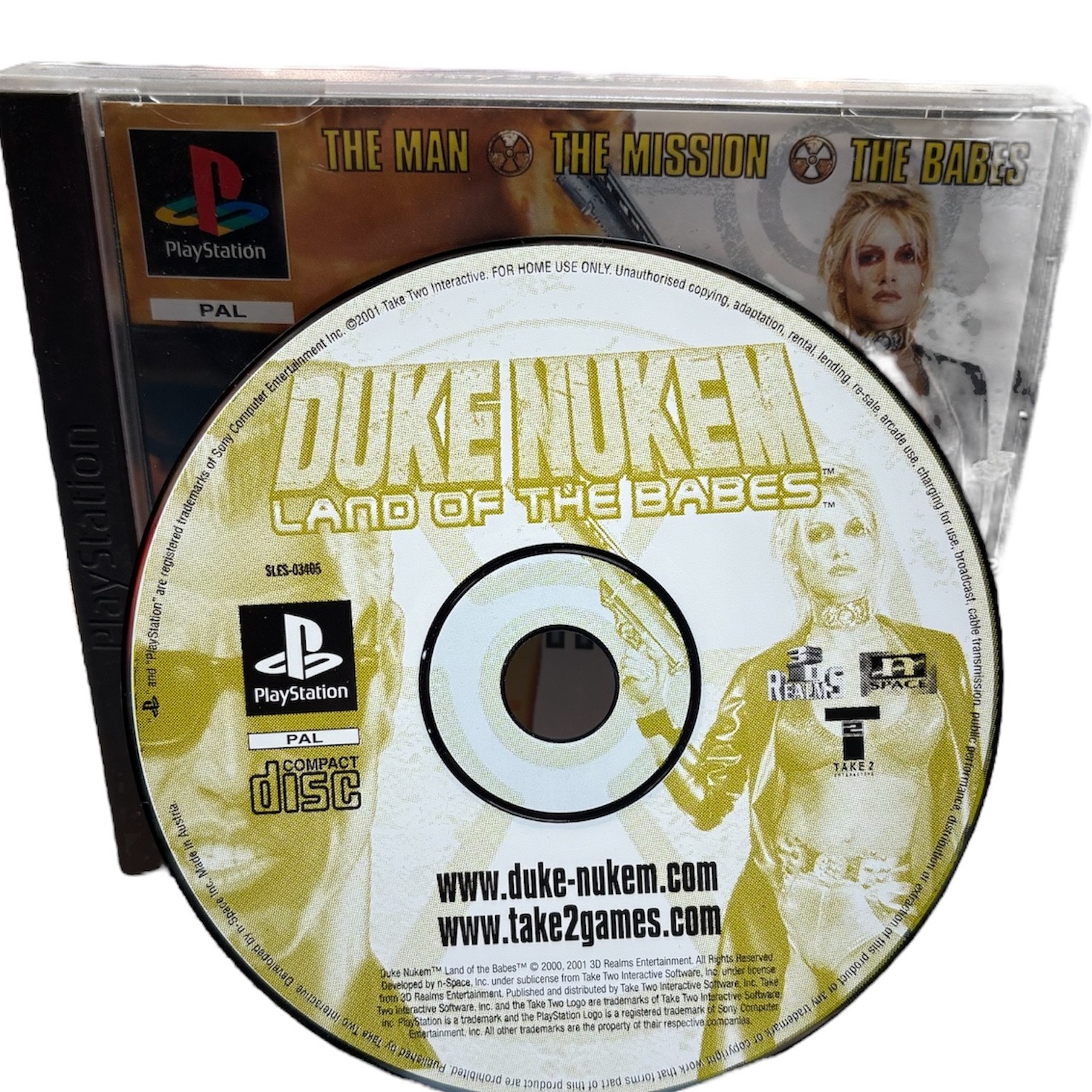 Product photo for Duke Nukem: Land Of The Babes (PS1)
