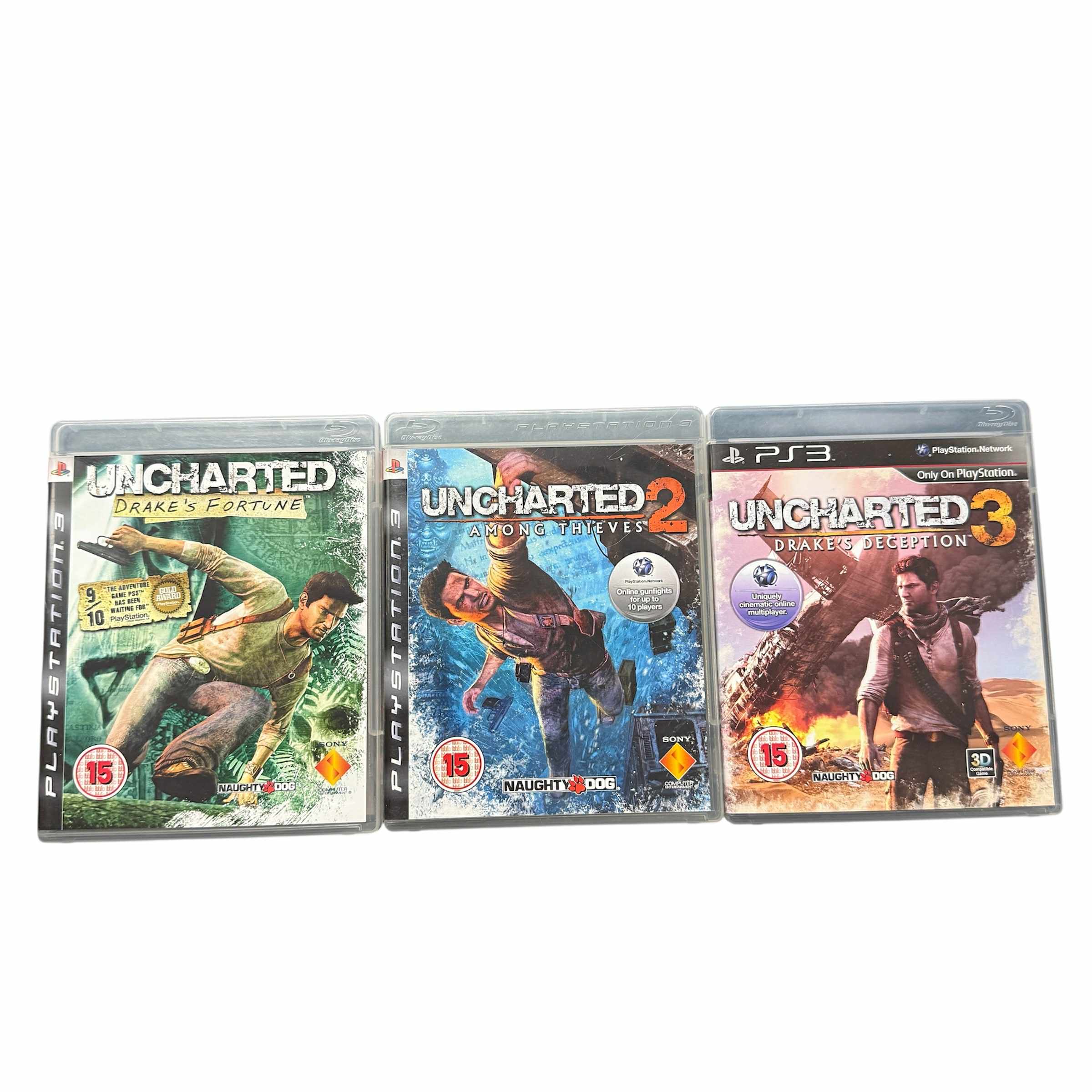 Product photo for Sony uncharted 1,2,3 Bundle - PS3 Games
