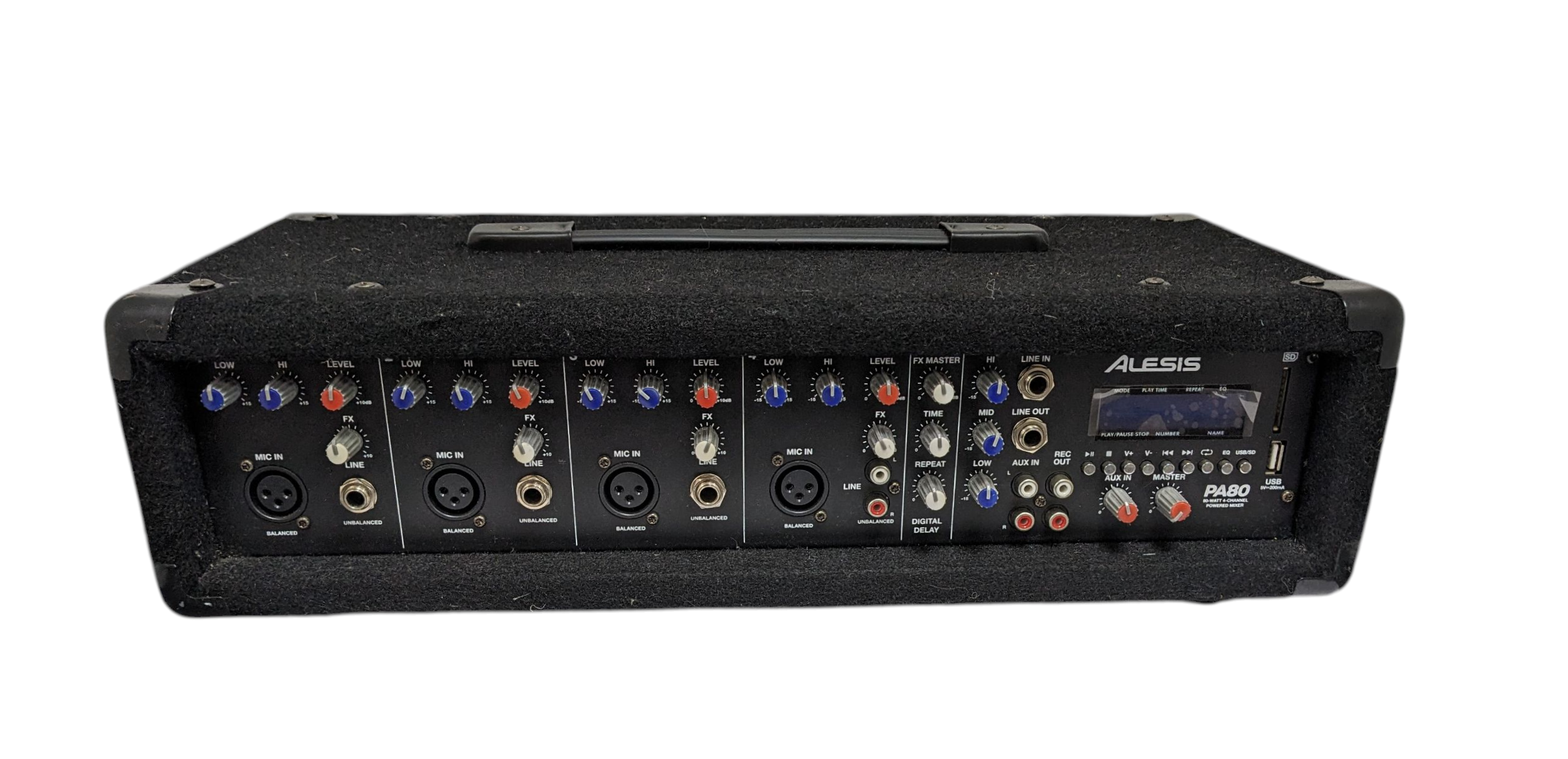 Product photo for Alesis pa80 mixer