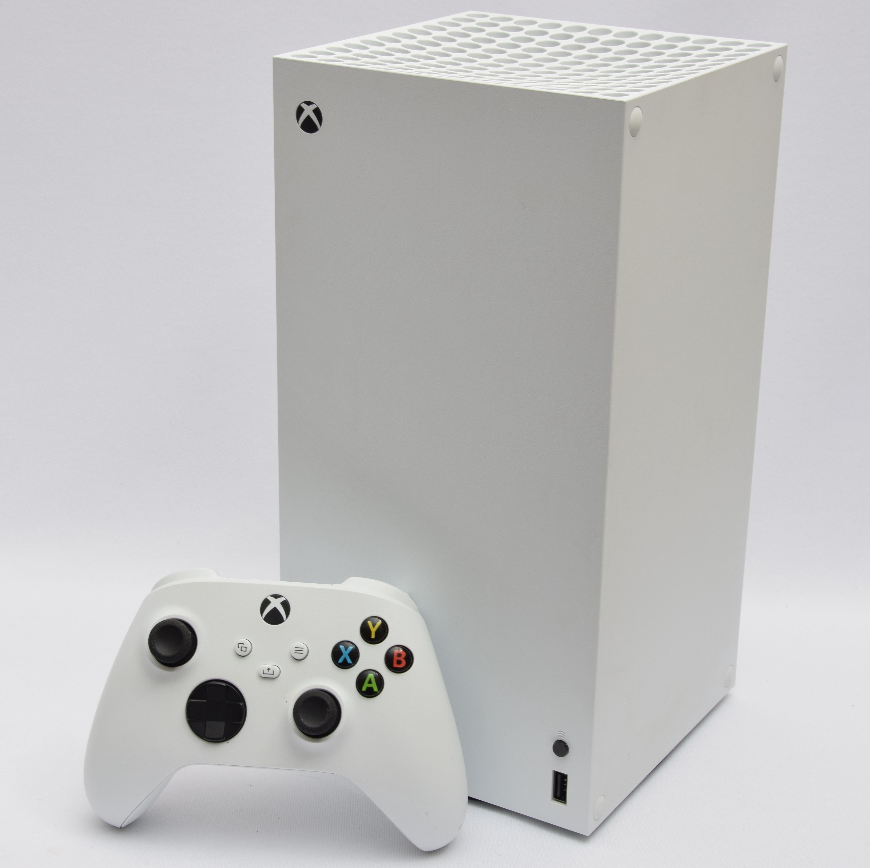 Product photo for Microsoft Xbox Series X Digital 1TB White Games Console - With Pad & Cables (U)