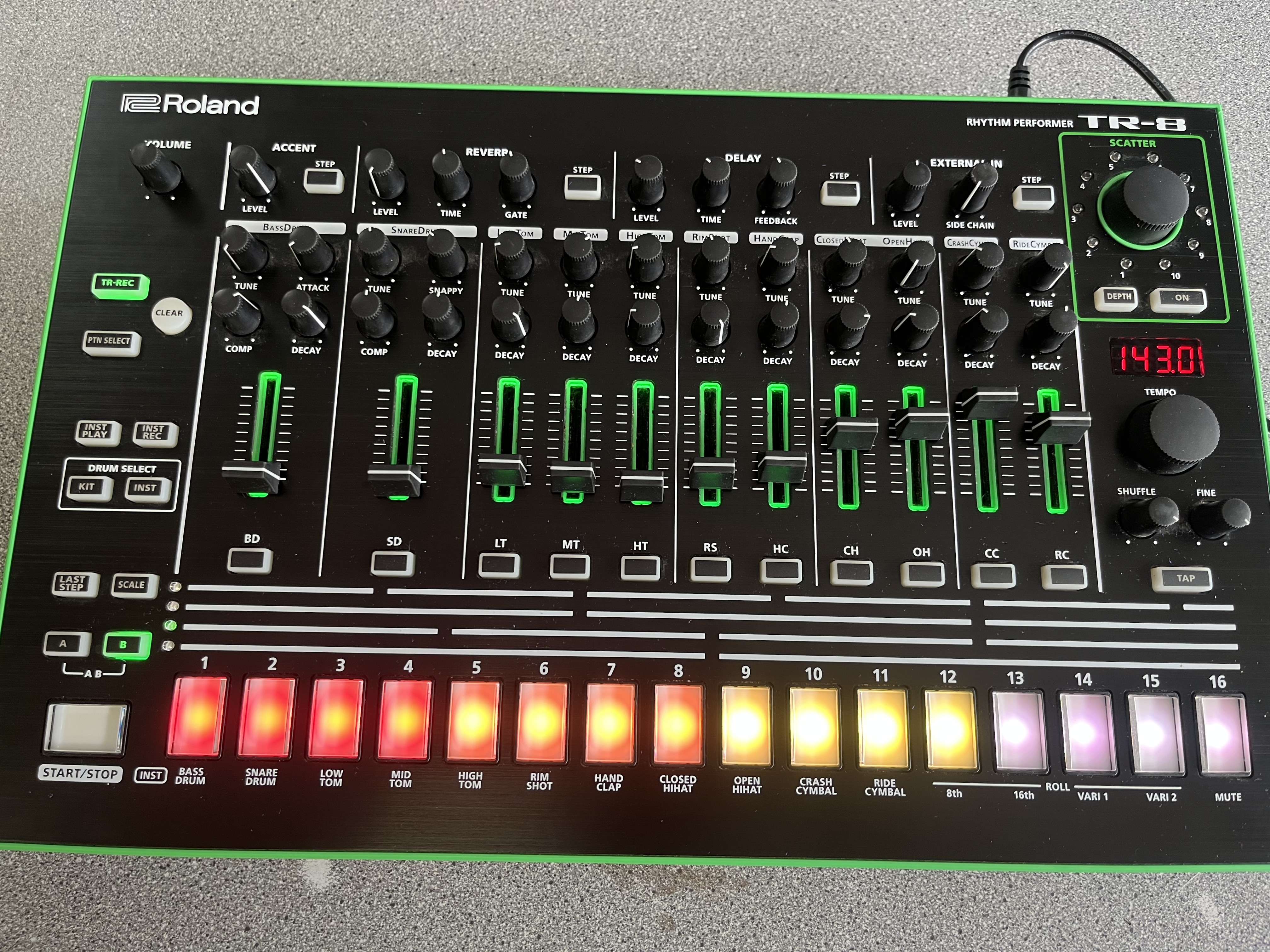 Product photo for Roland TR-8 Rhythm Performer