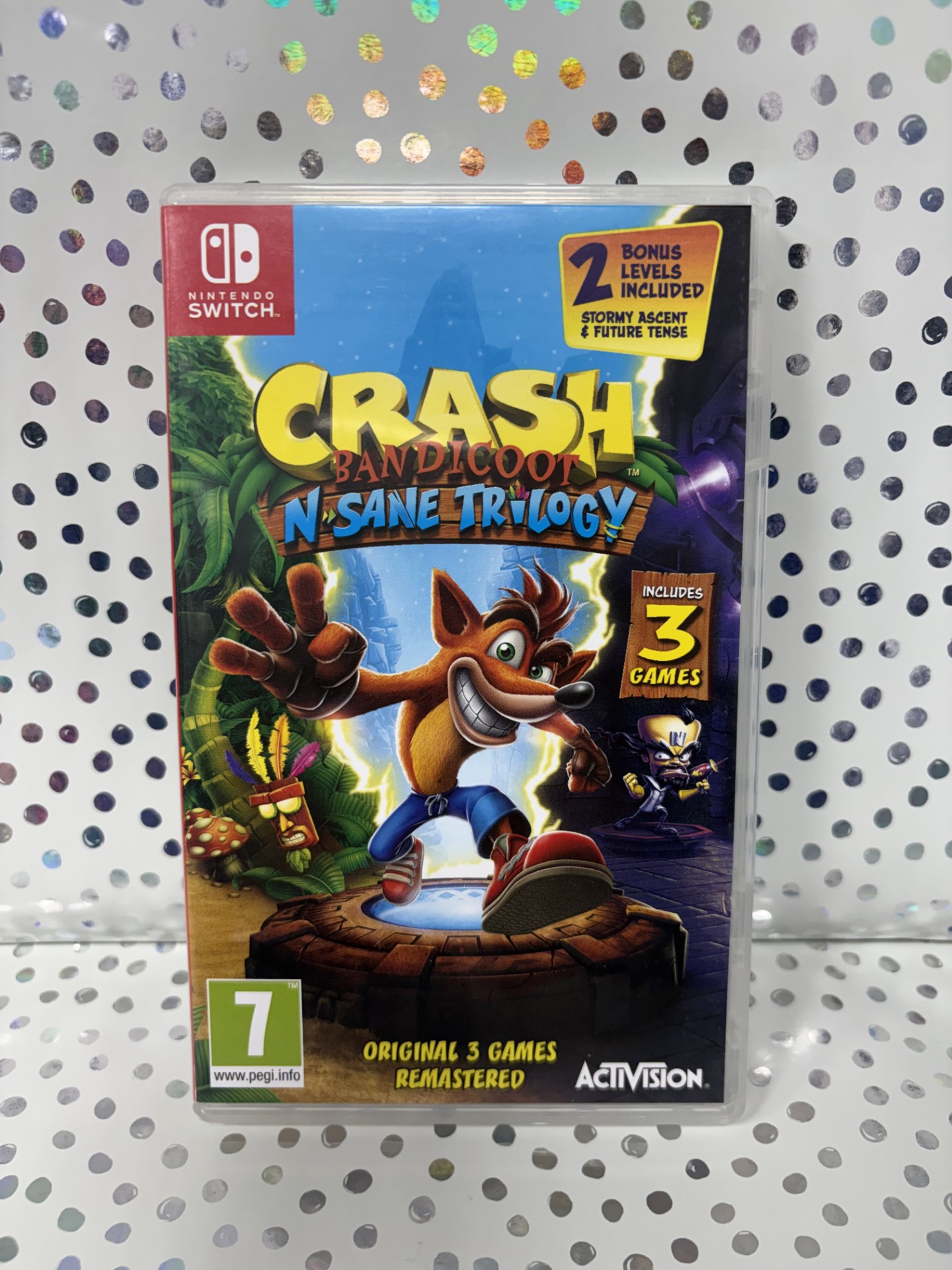 Product photo for crash bandicoot n sane trilogy switch game