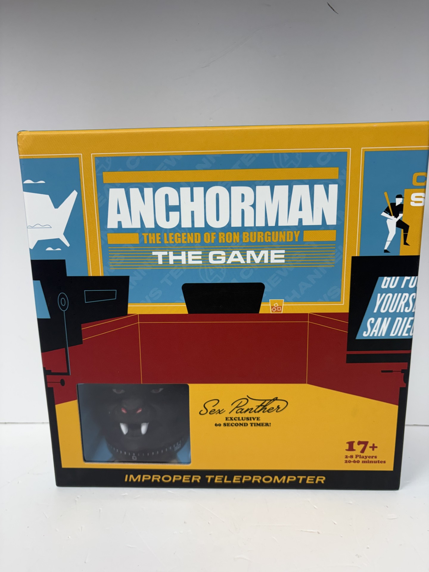 Product photo for BOARD GAME ANCHORMAN THE LEGEND OF RON BURGUNDY GAME