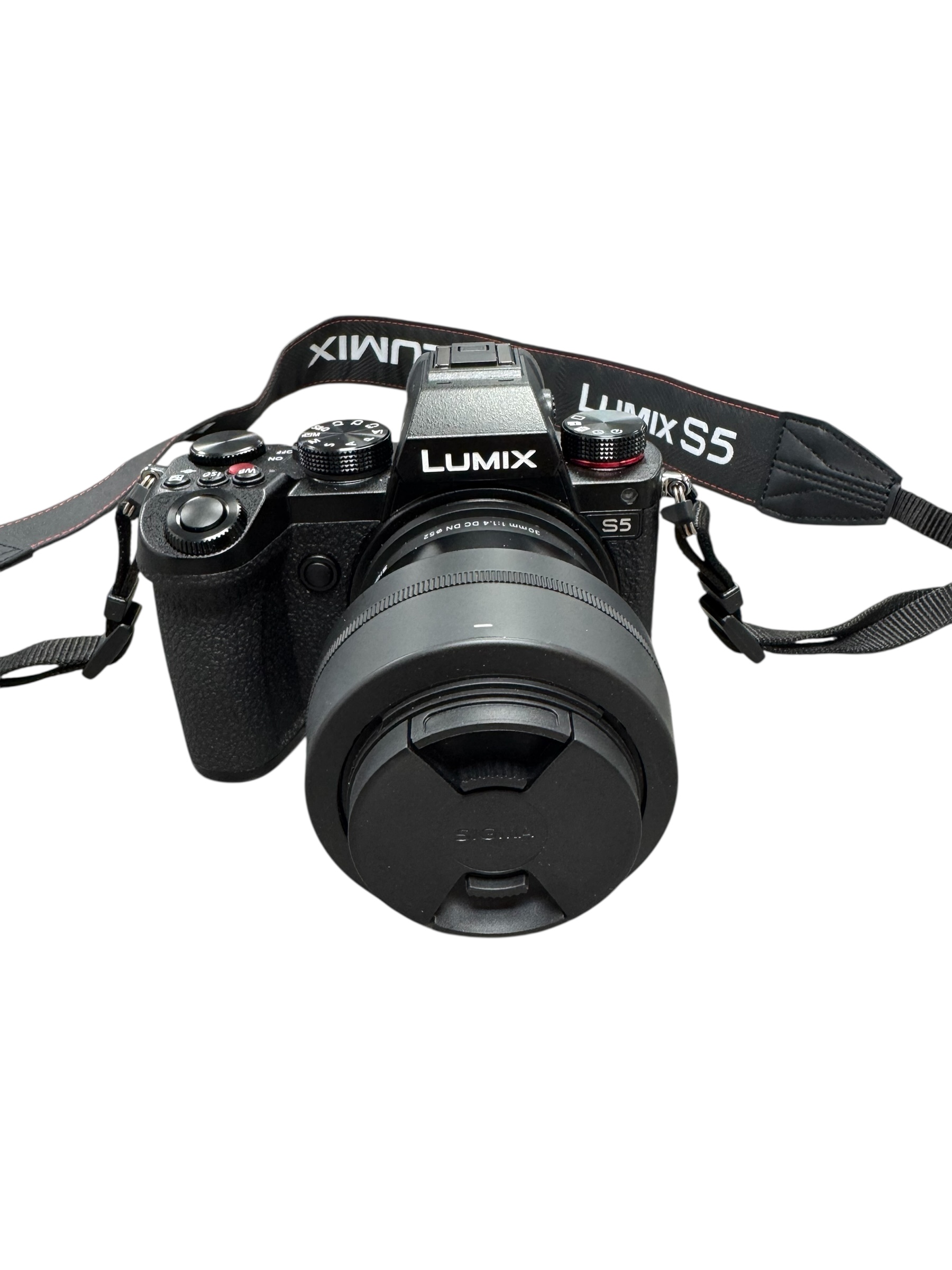 Product photo for Panasonic Lumix DC-S5 With Sigma 30mm 1:1.4 DC DN Lens