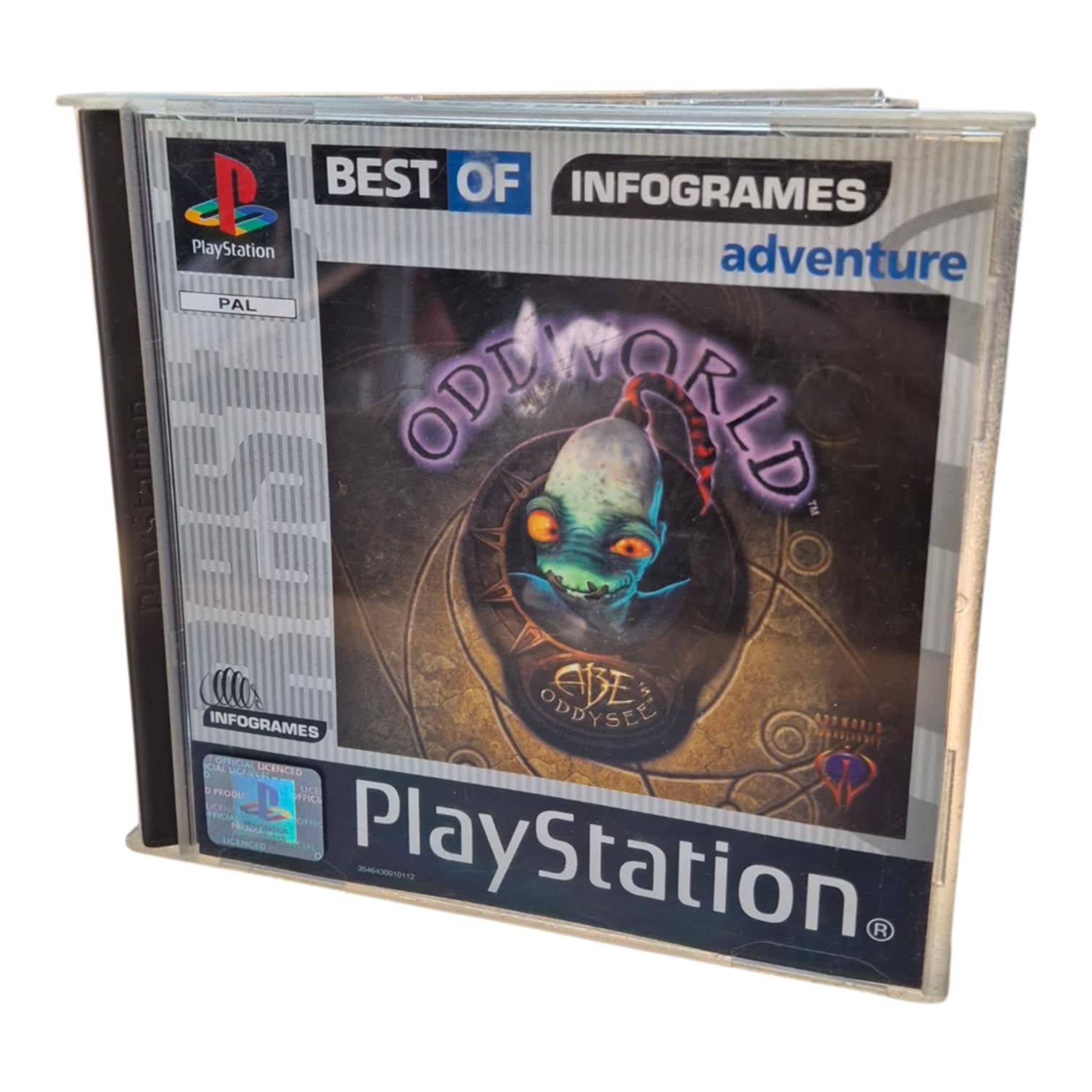 Product photo for Oddworld: Abe's Oddysee, Platinum Ed., w/ Manual, Boxed