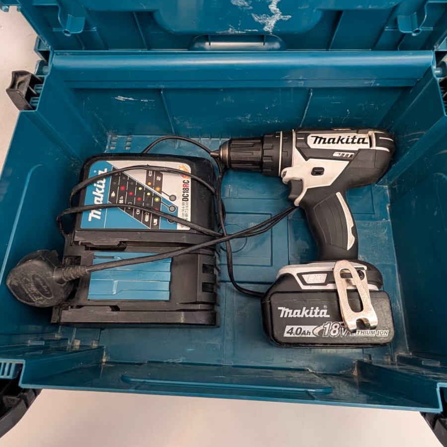 Product photo for Makita DHP482 18V LXT Combi Drill with 5Ah Battery, Charger & Case