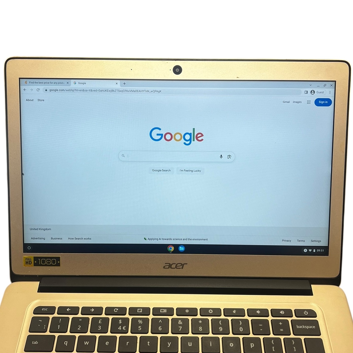 Product photo for Acer ChromeBook 14 - Rose Gold (4GB Ram, 32GB SSD, Chrome OS, CB3 431 N16P1)