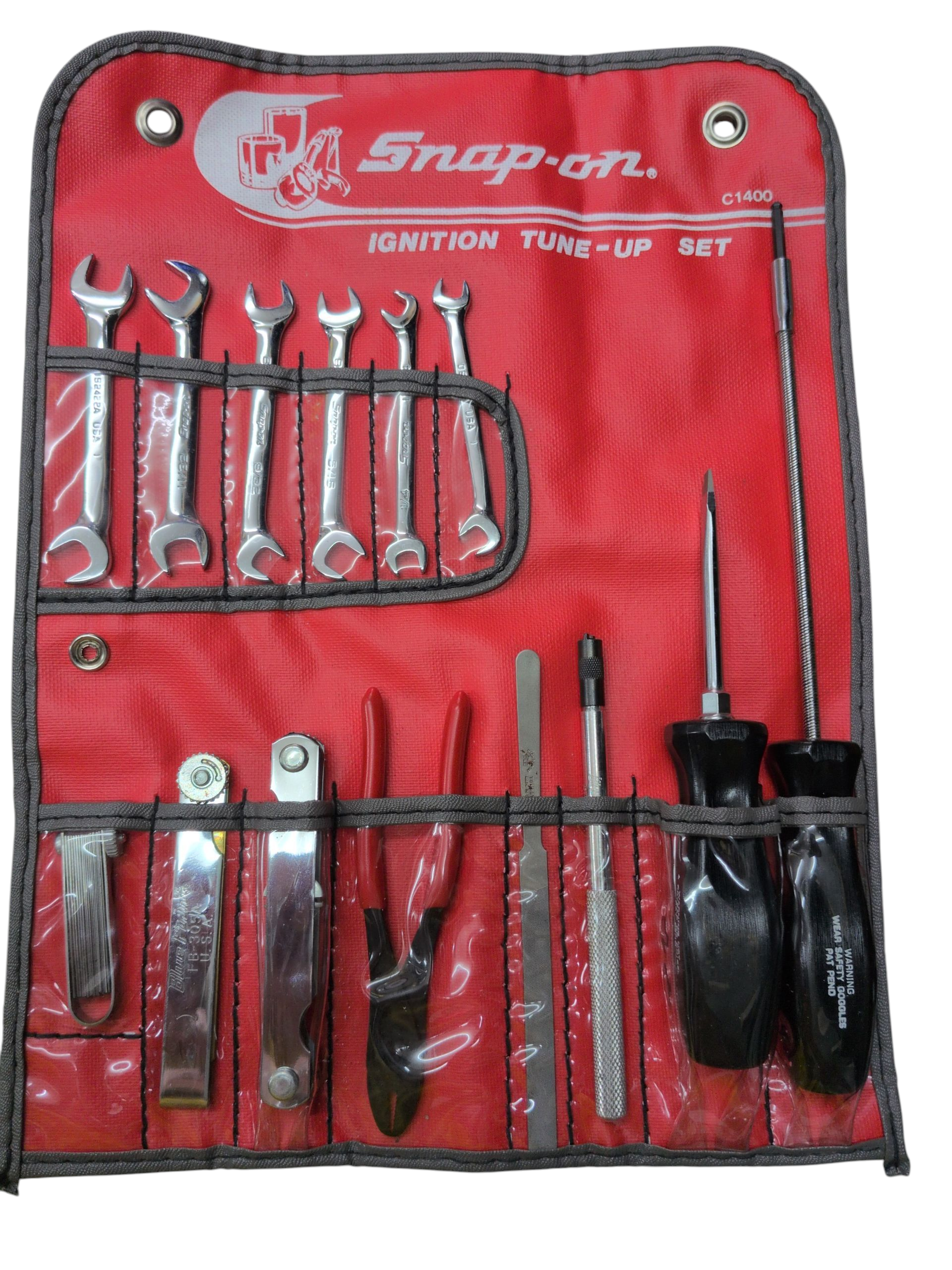 Product photo for Vintage Snap-On C1400 Ignition Tune-Up Tool Set Kit for Classic Cars VGC