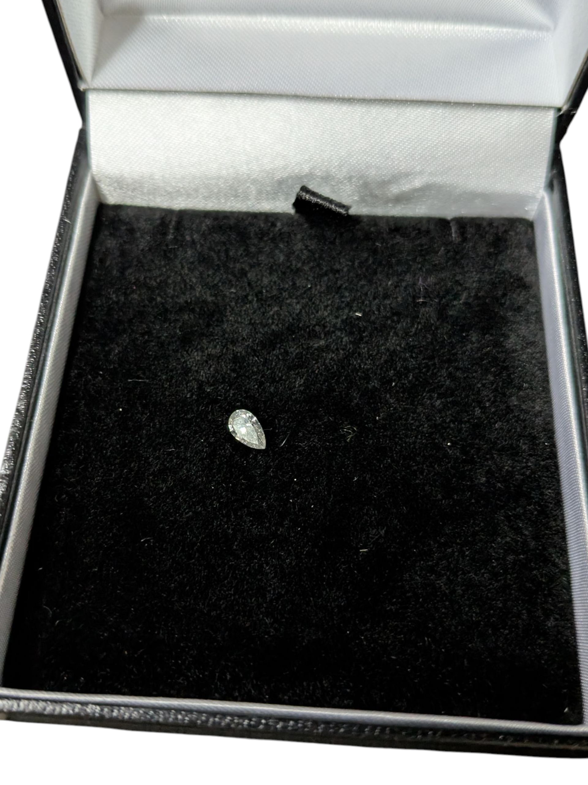 Product photo for 0.20 Carat Loose Pear Cut Diamond Natural Uncertified Gemstone for Jewellery