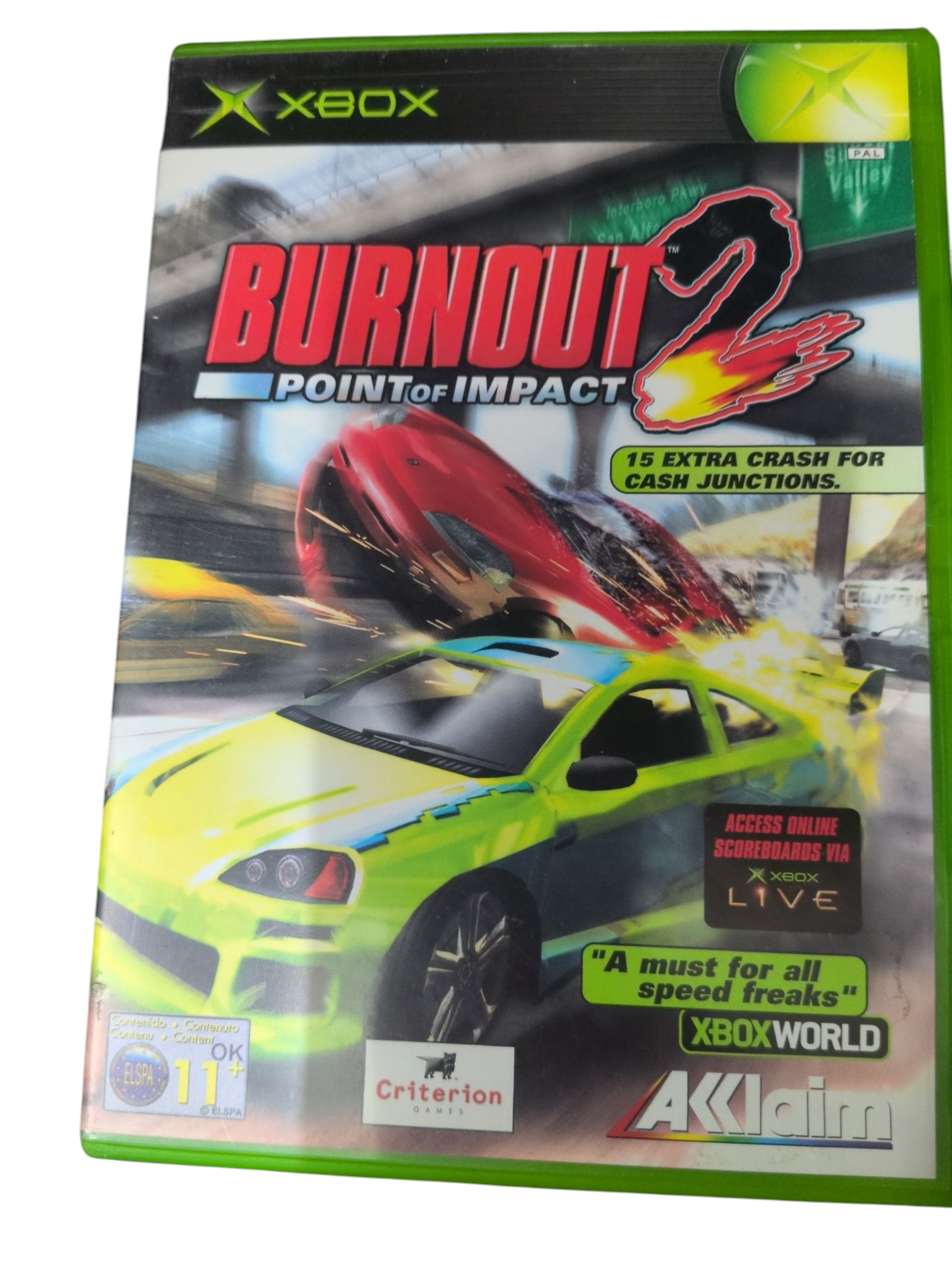Product photo for Burnout 2: Point of Impact - Original Xbox Game PAL Complete with Manual