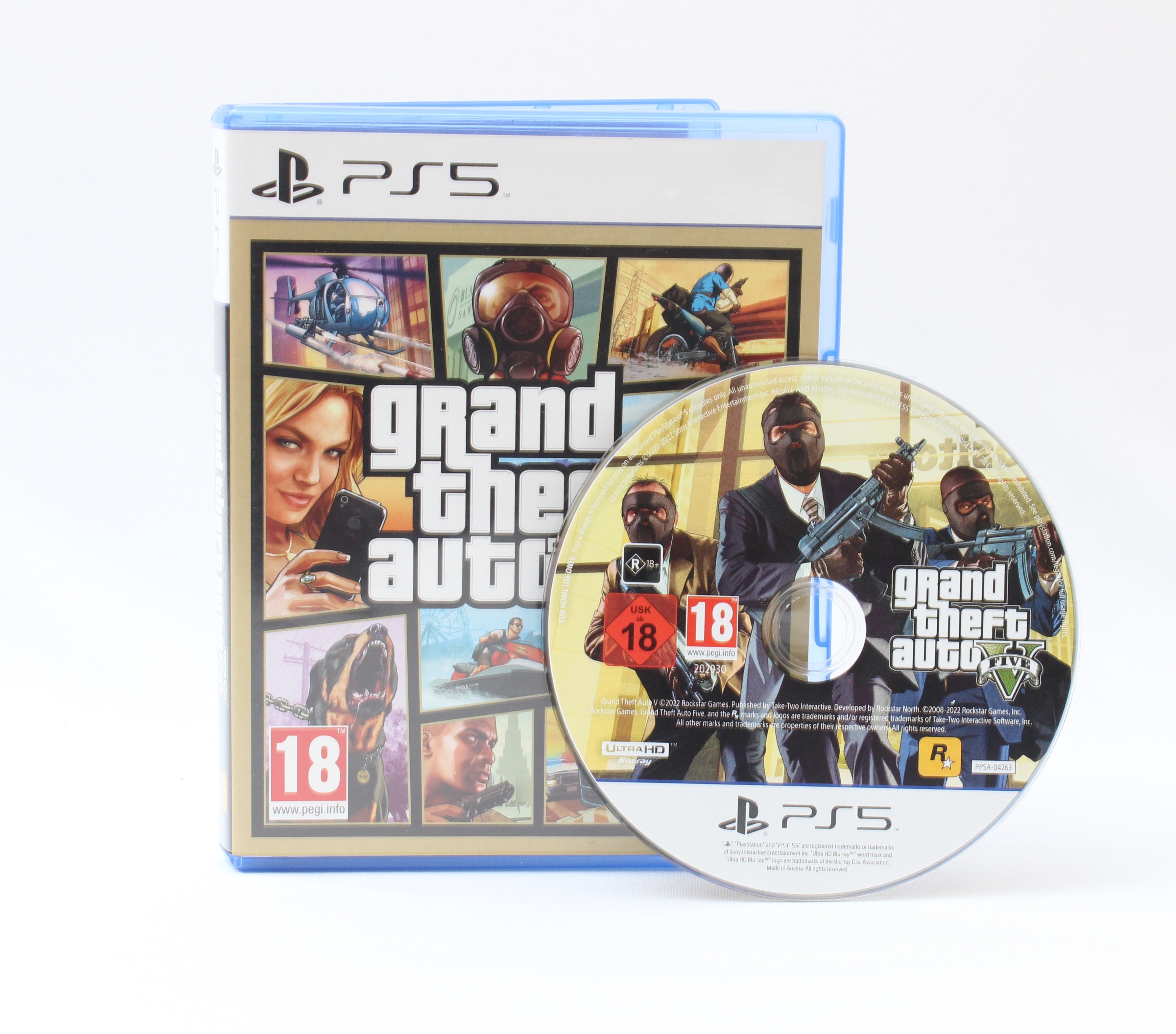Product photo for Grand Theft Auto 5 PS5 Video Game (VG)