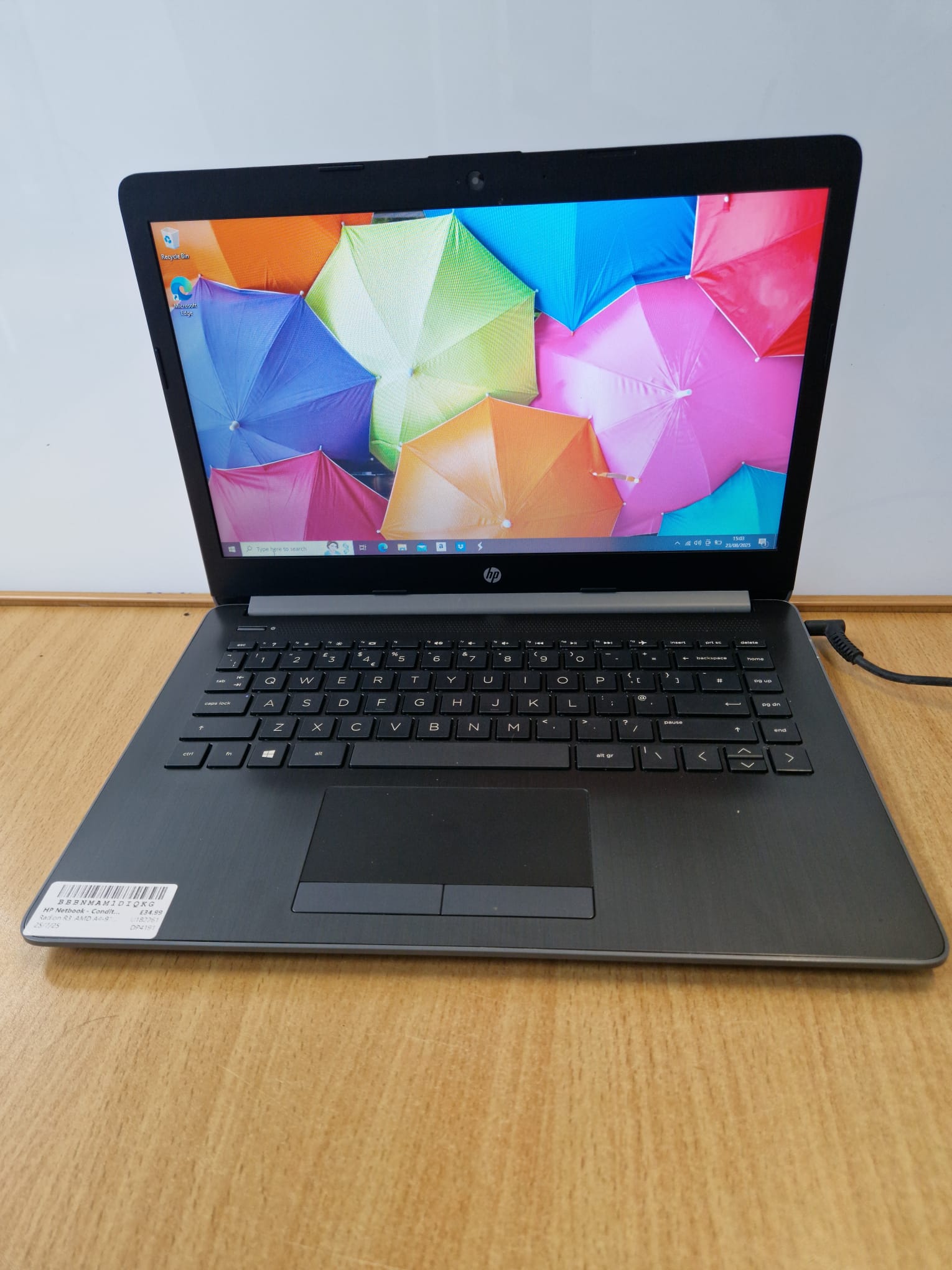 Product photo for HP Netbook AMD A4-9125 4GB 64GB Flash Win10 S Lightweight 12M Warranty