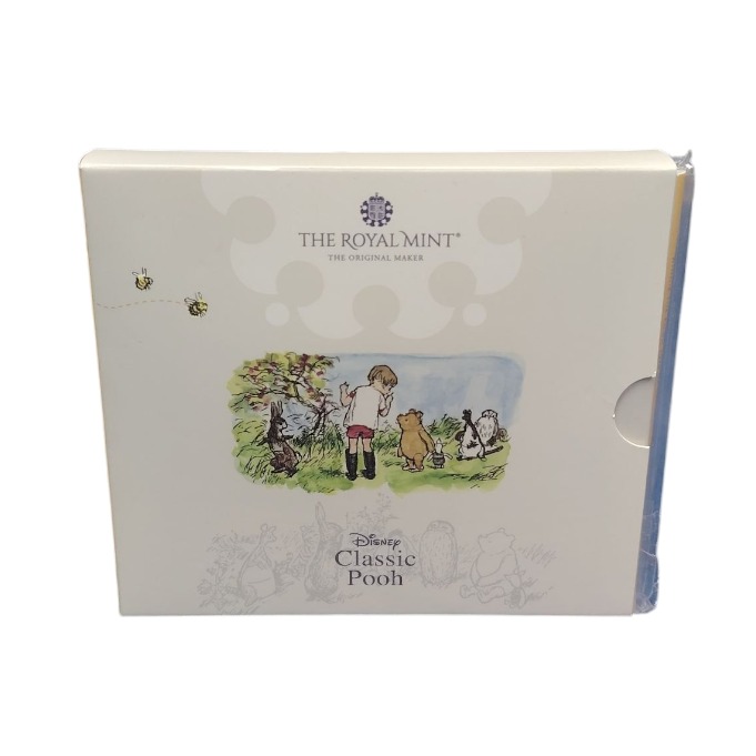Product photo for Royal Mint 2020 Classic Pooh 50p Coloured Coins