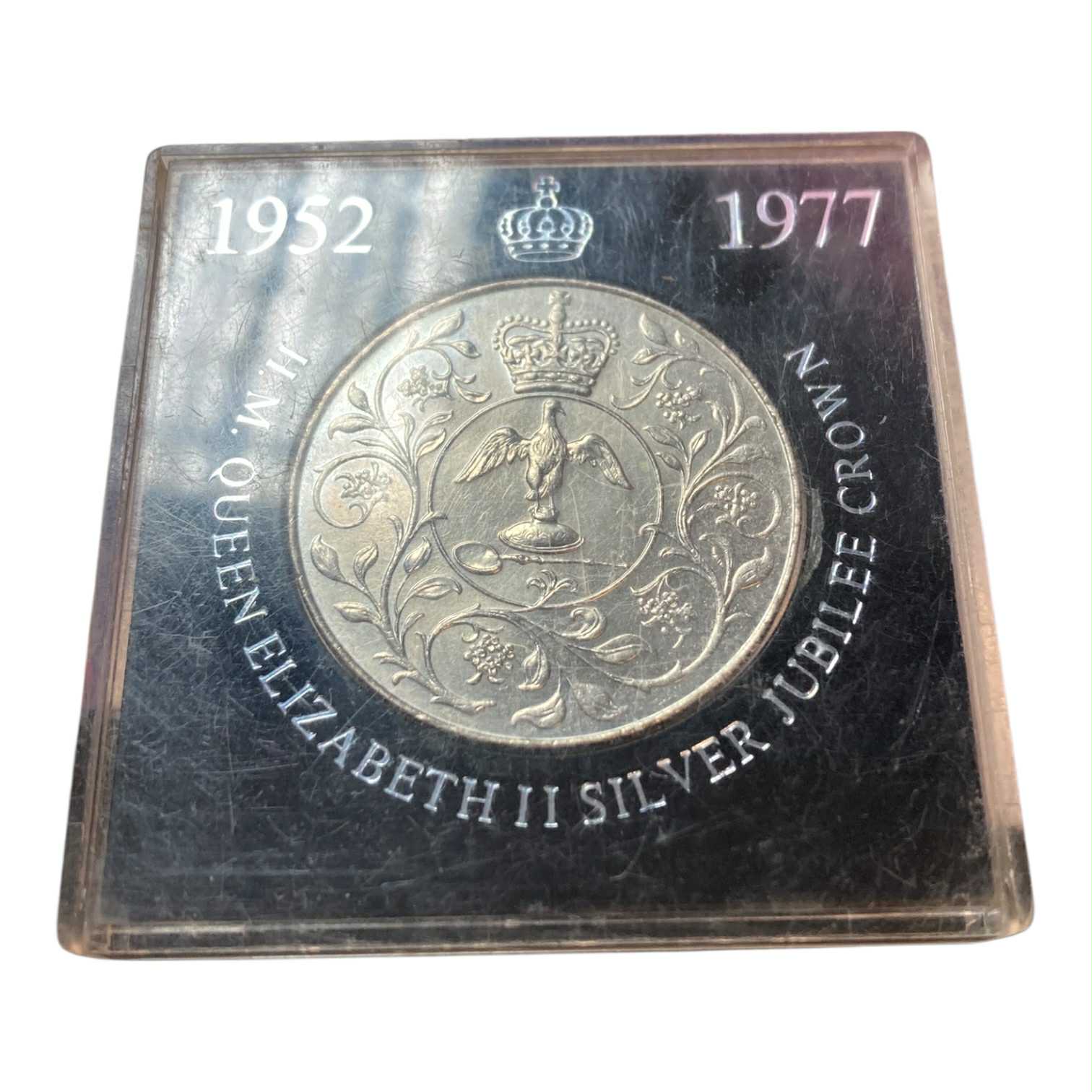 Product photo for RARE 1952-1977 HM.Queen Elizabeth II Silver Jubilee Nat West Crown Coin