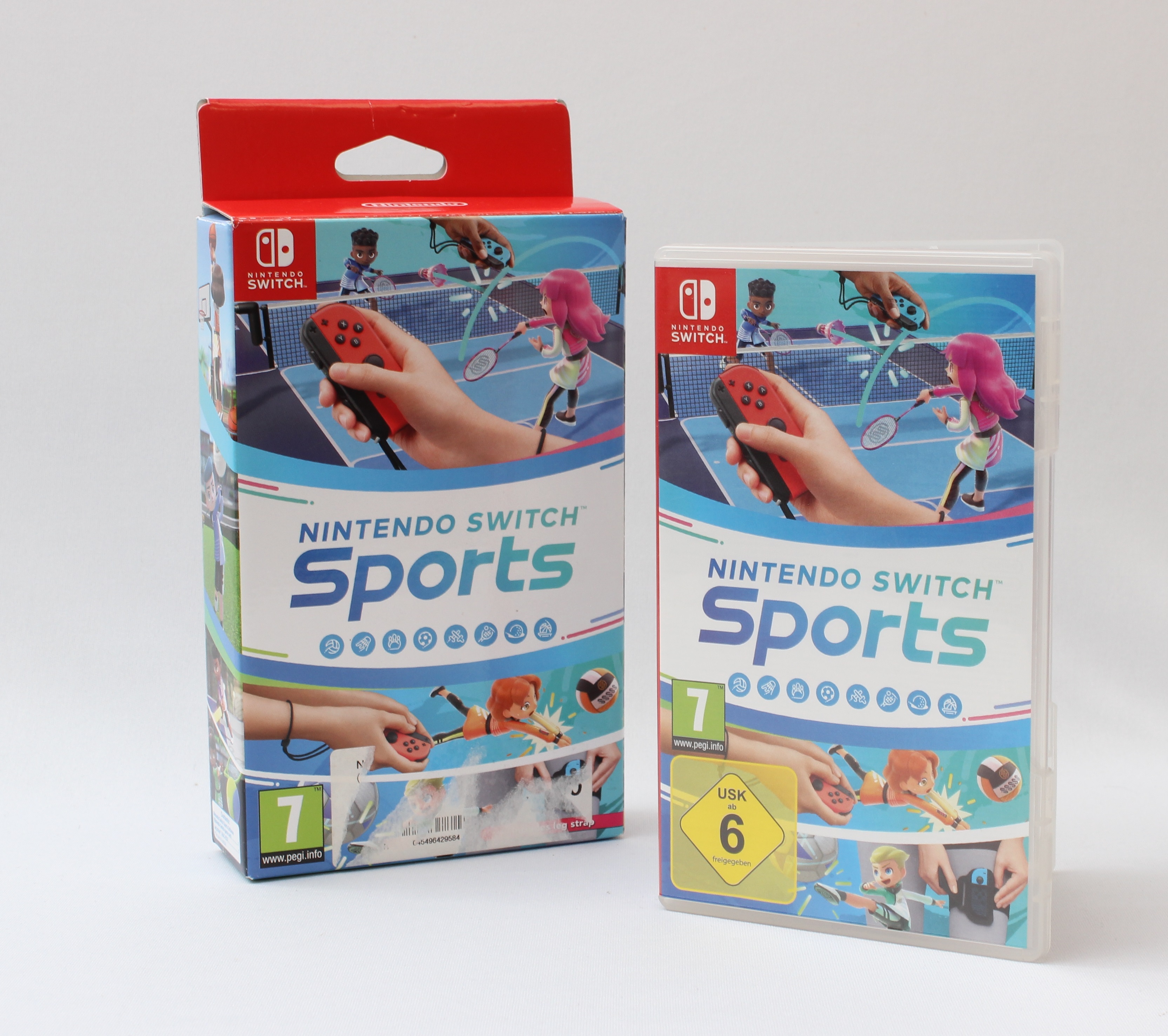 Product photo for Nintendo Switch Sports Video Game With Leg Strap - Boxed (VG)