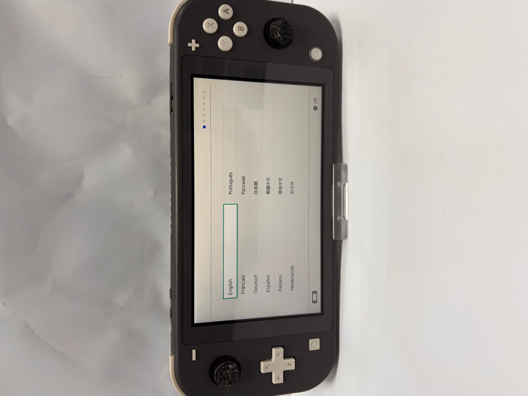 Product photo for NINTENDO switch lite grey with charger