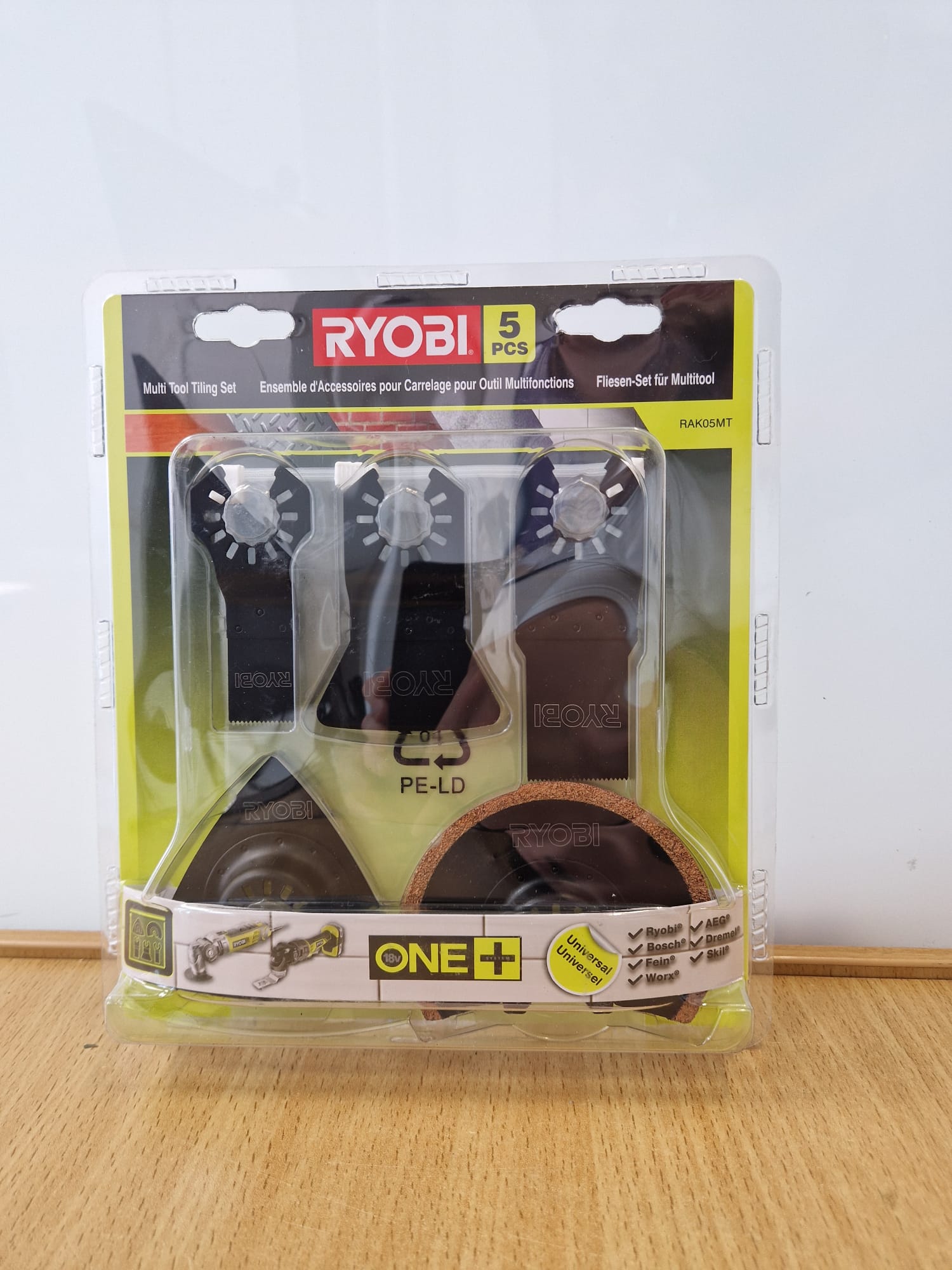Product photo for Ryobi  Ryobi RAK05MT 5pc Multi Tool Accessory Set – New & Sealed 12 Month Warranty