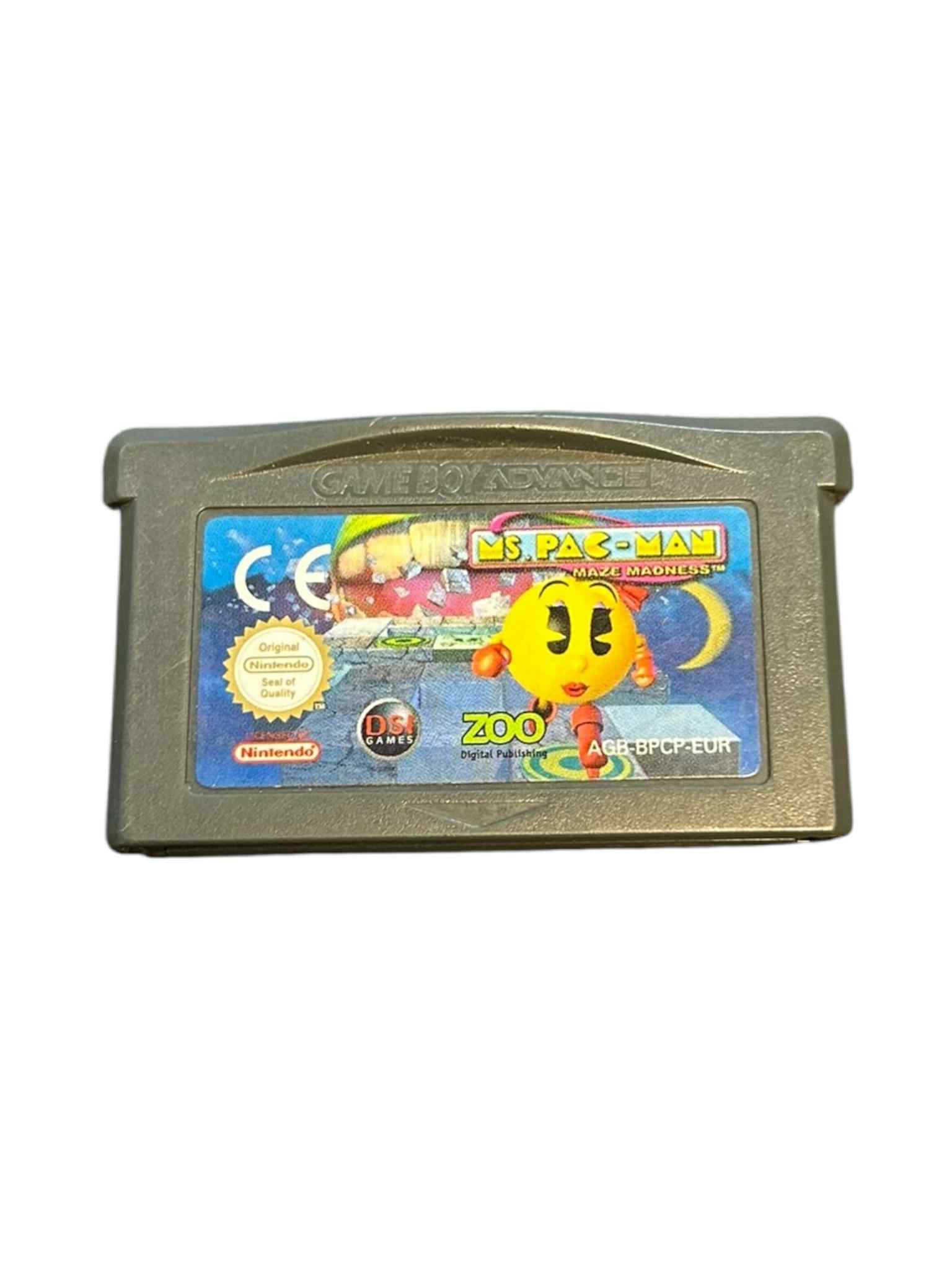 Product photo for (Cartridge Only) Ms Pac-Man Maze Madness (3) - Nintendo GBA Game