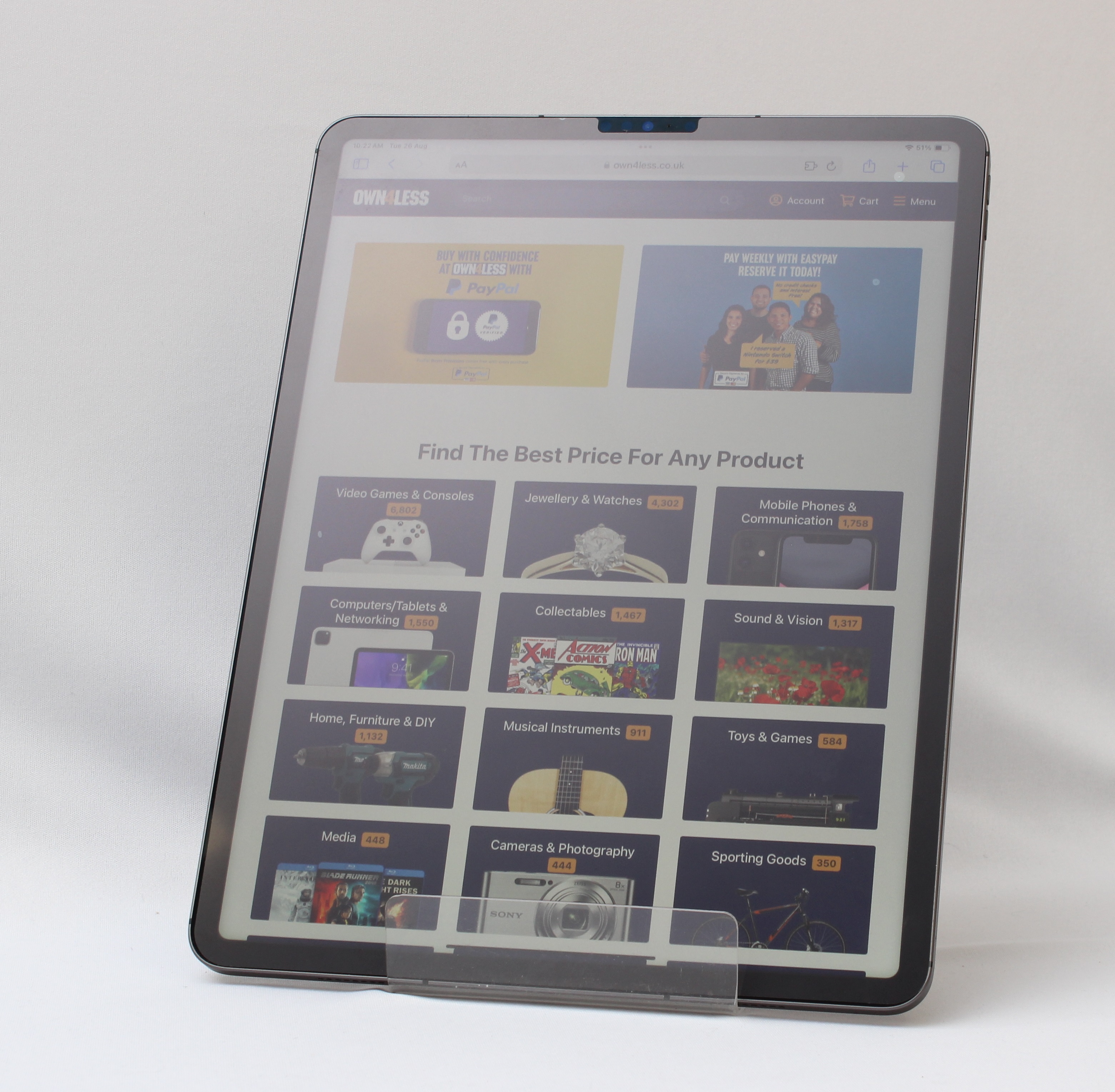 Product photo for Apple Ipad Pro 5th Generation A2461 12.9