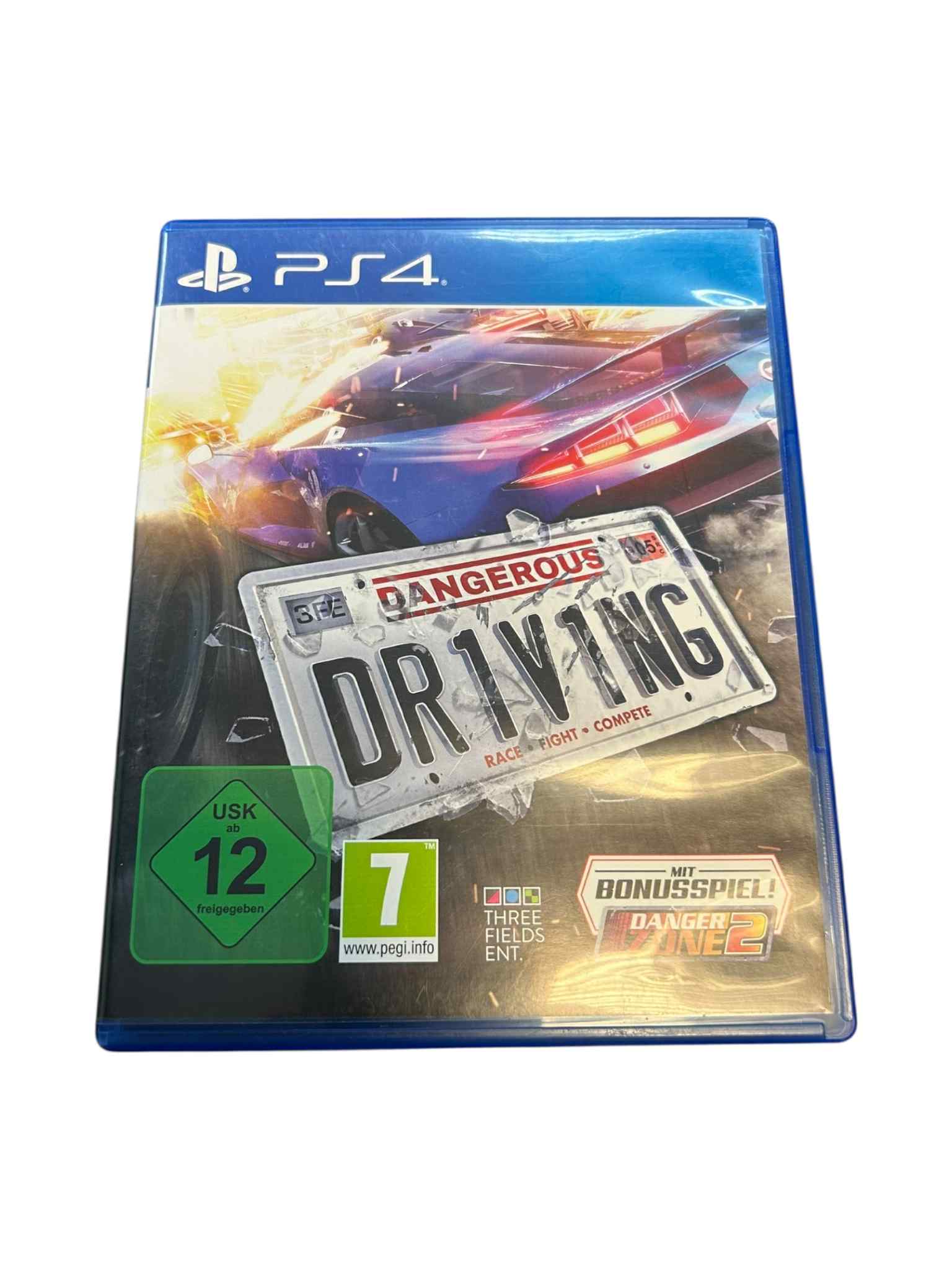 Product photo for Dangerous Driving - German Version (12) PlayStation 4 Game