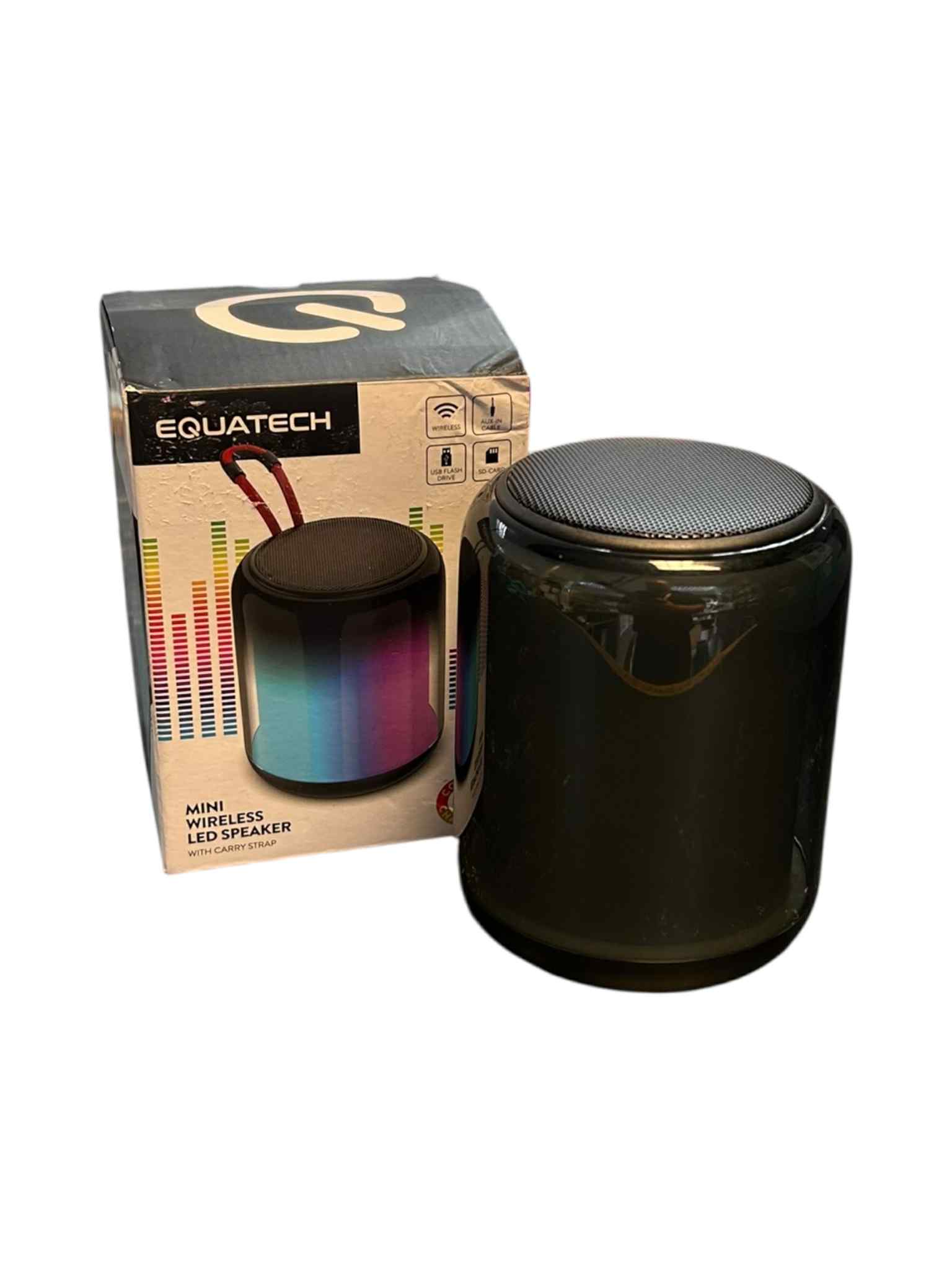 Product photo for Equatech Mini Wireless LED Speaker