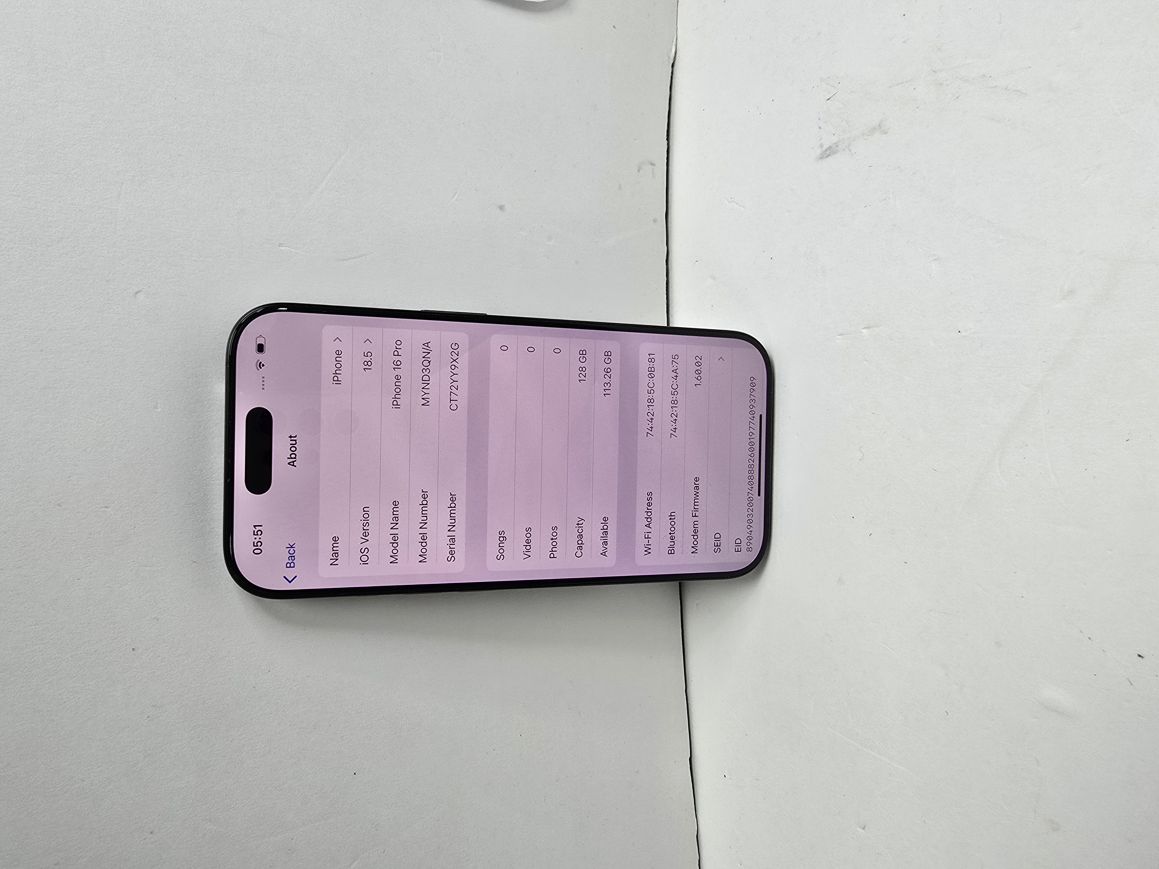 Product photo for IPHONE 16 PRO 128GB BLACK