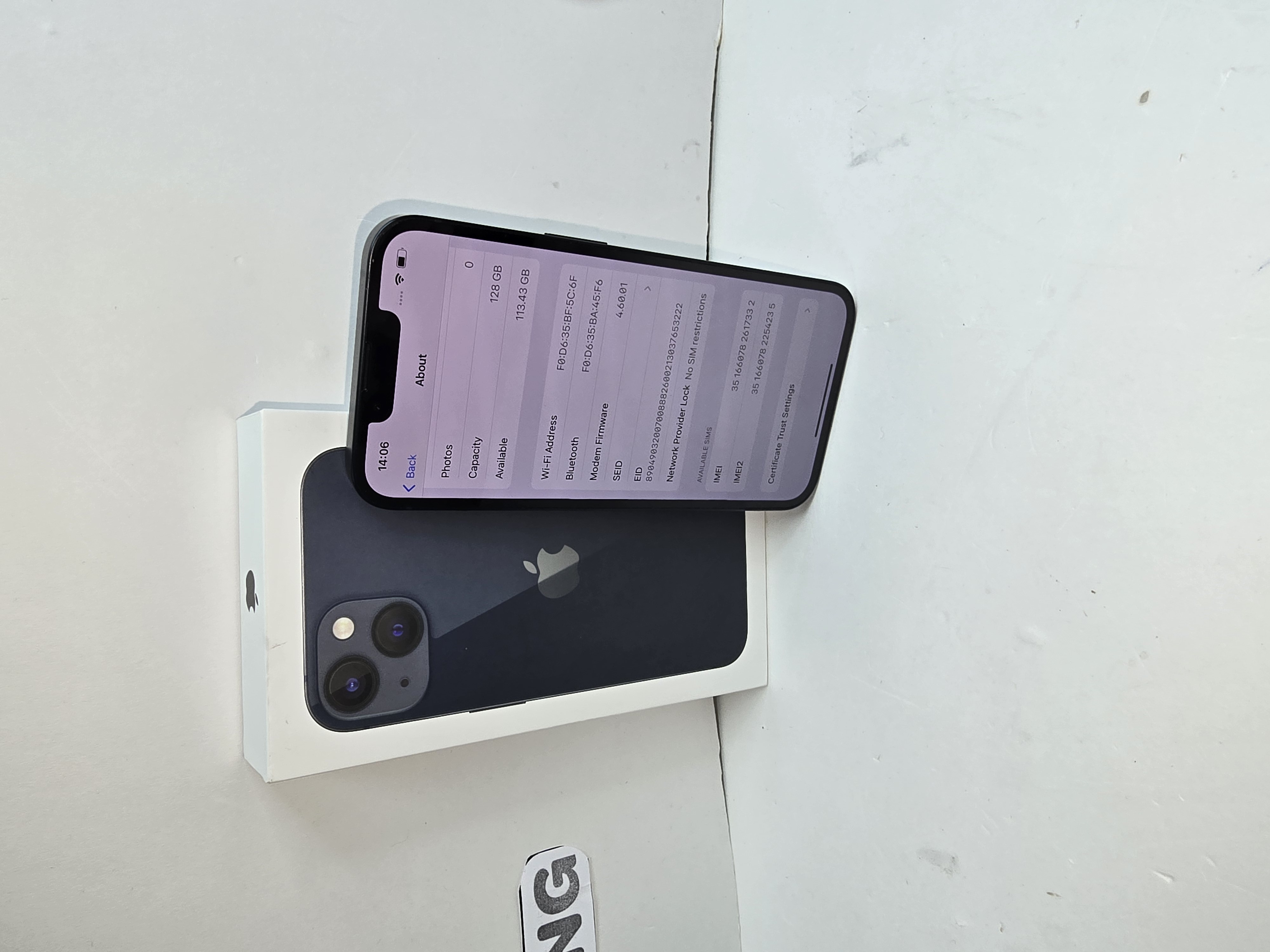 Product photo for IPHONE 13 BLUE 128GB BOXED