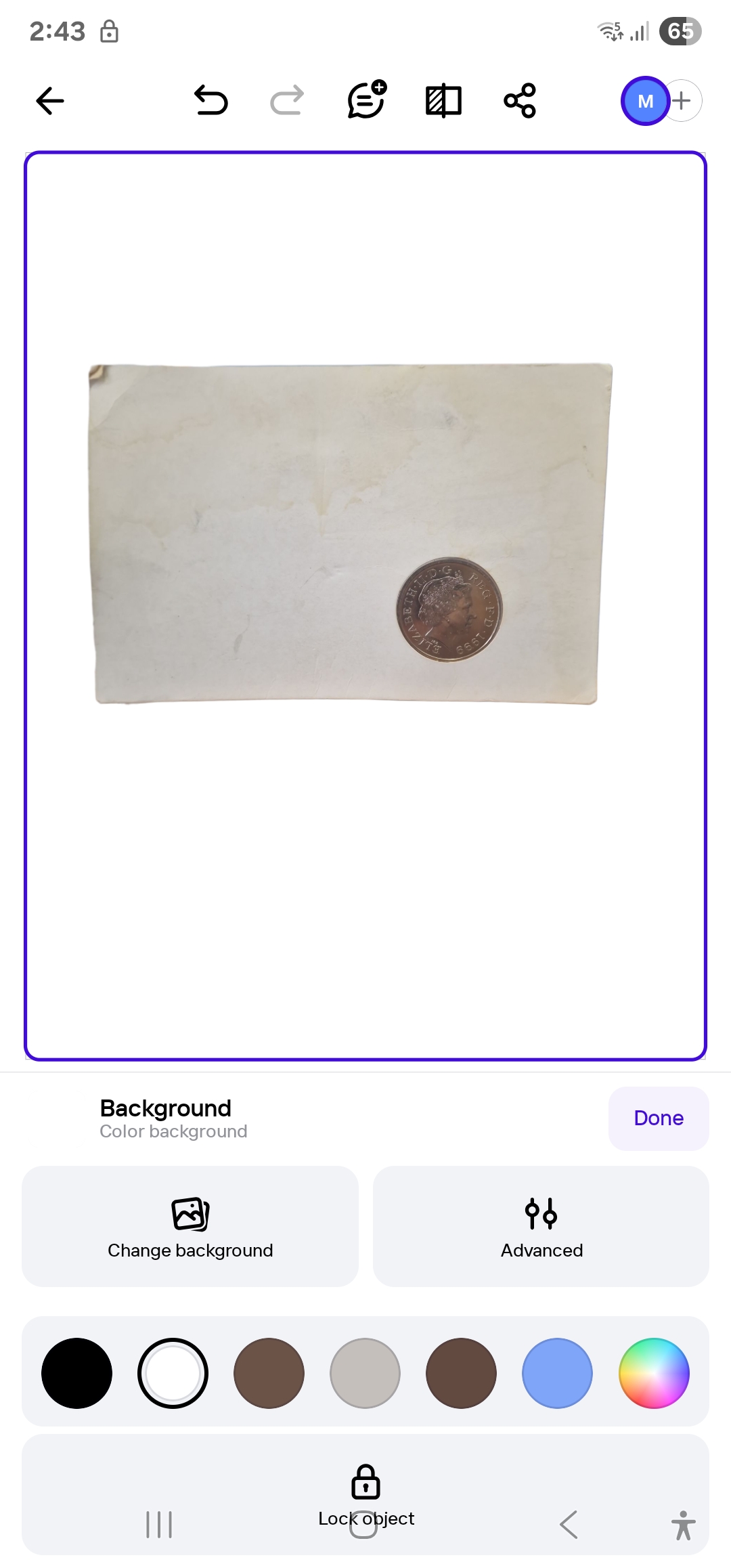 Product photo for 1999 Millennium £5 Coin