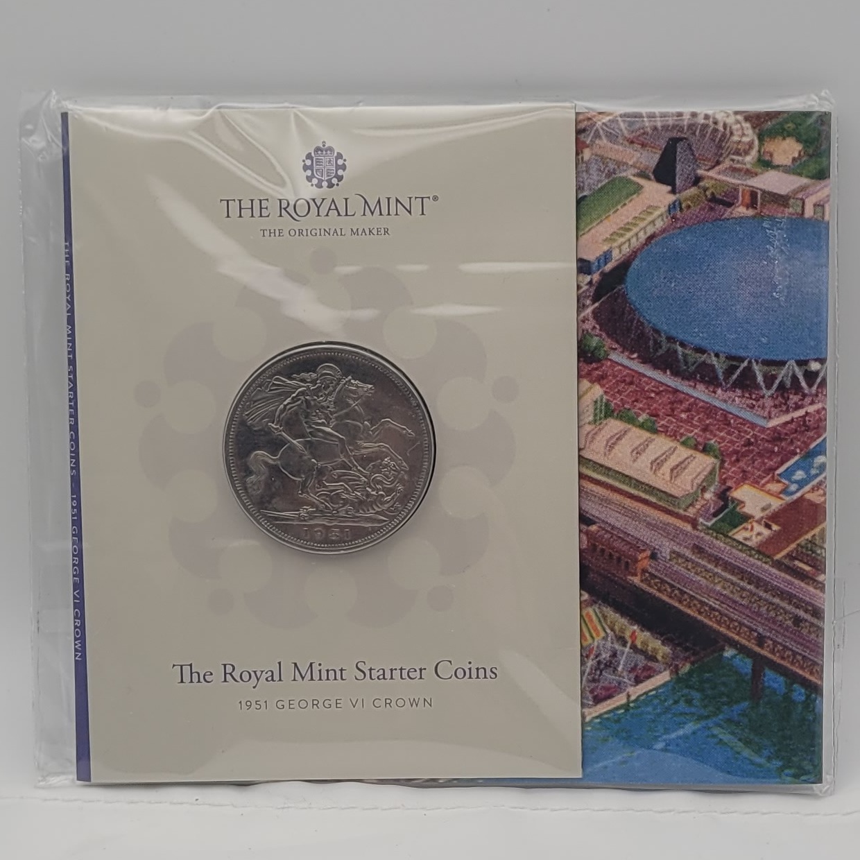 Product photo for 1951 George VI Crown Coin