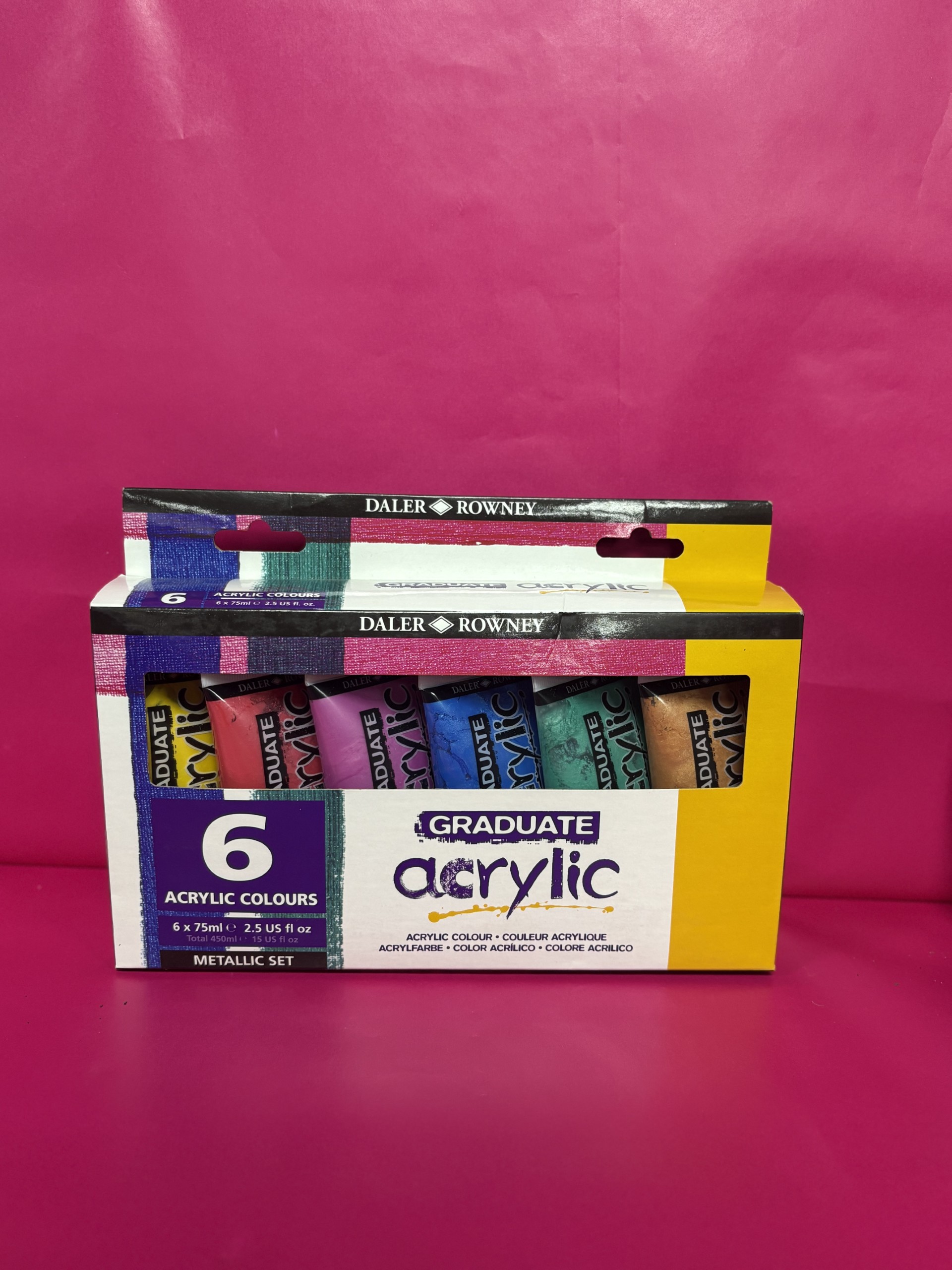 Product photo for Daler Rowney 6x Acrylic Paint