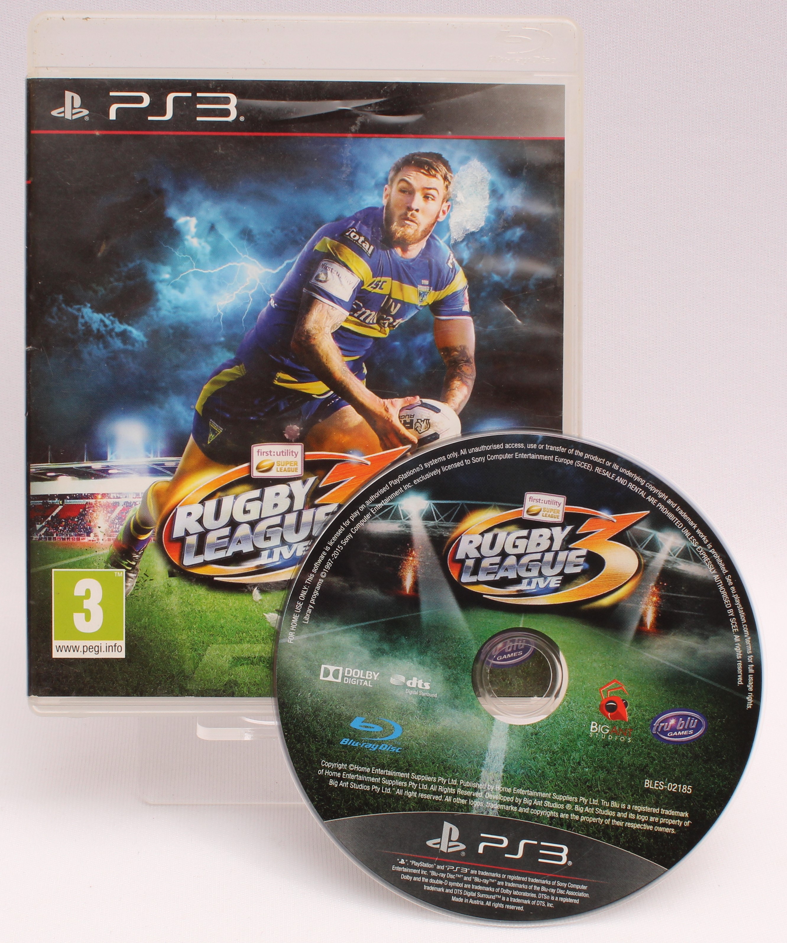 Product photo for PlayStation Rugby League Live 3 PS3 Video Game - Complete (G)