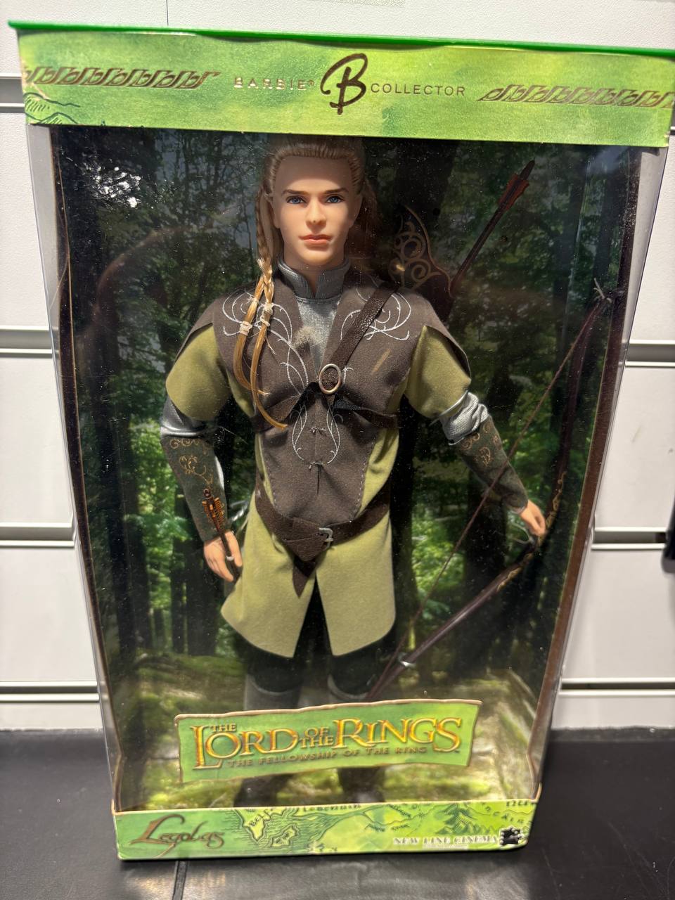 Product photo for New Line Cinema Barbie Collector Legolas The Lord of Rings Doll