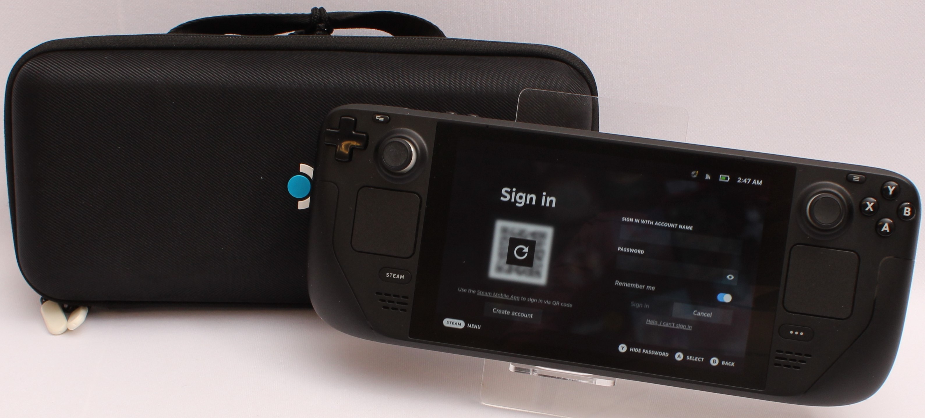 Product photo for Valve Steam Deck 1010 512GB Handheld Games Console - Black (U)