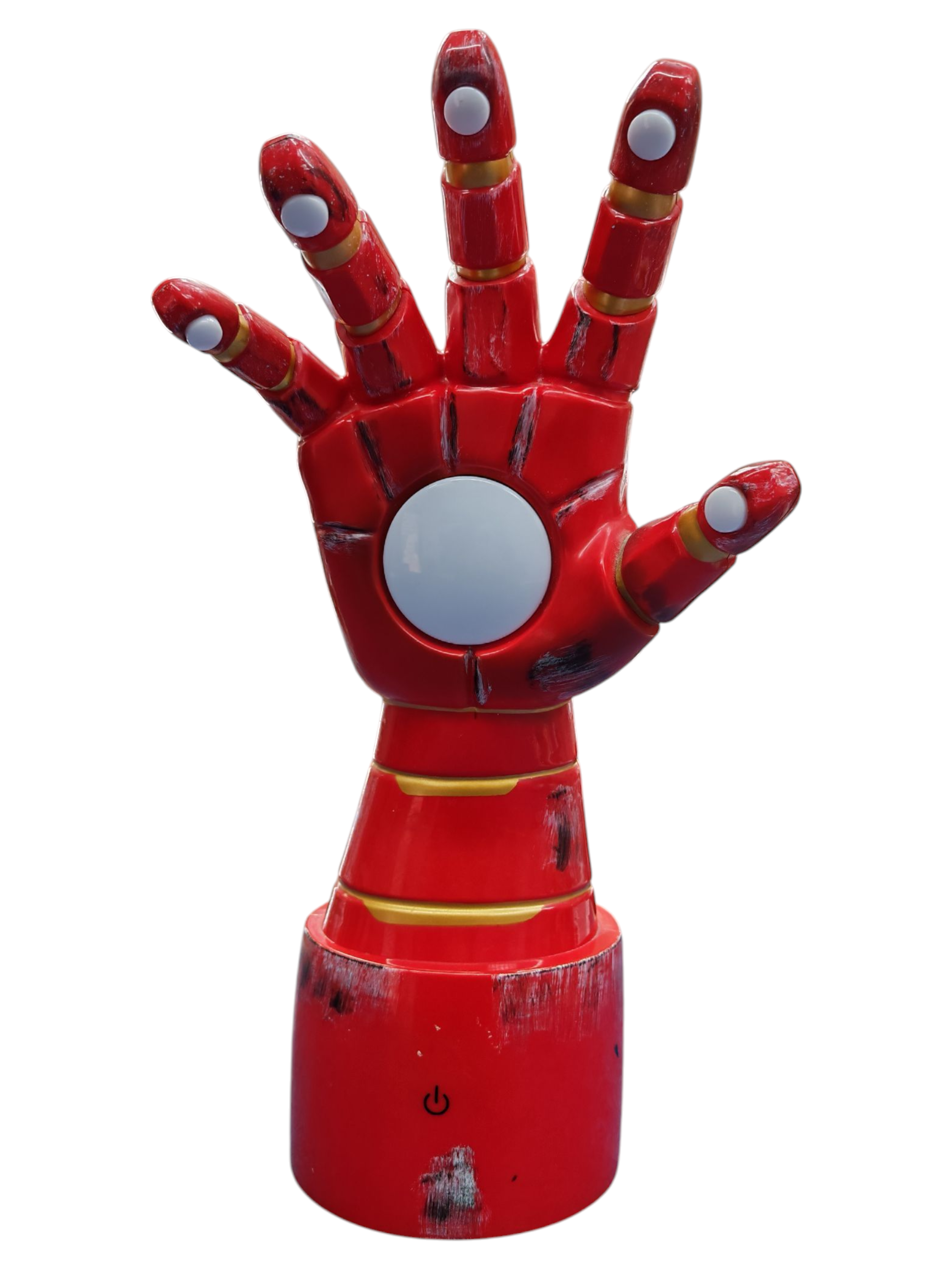 Product photo for Marvel Iron Man Gauntlet Collectible LED Desk Lamp 14 Inches