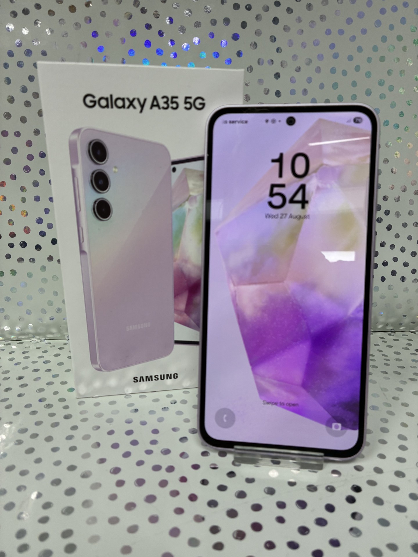 Product photo for Samsung galaxy a35 5g 128gb pink unlocked boxed