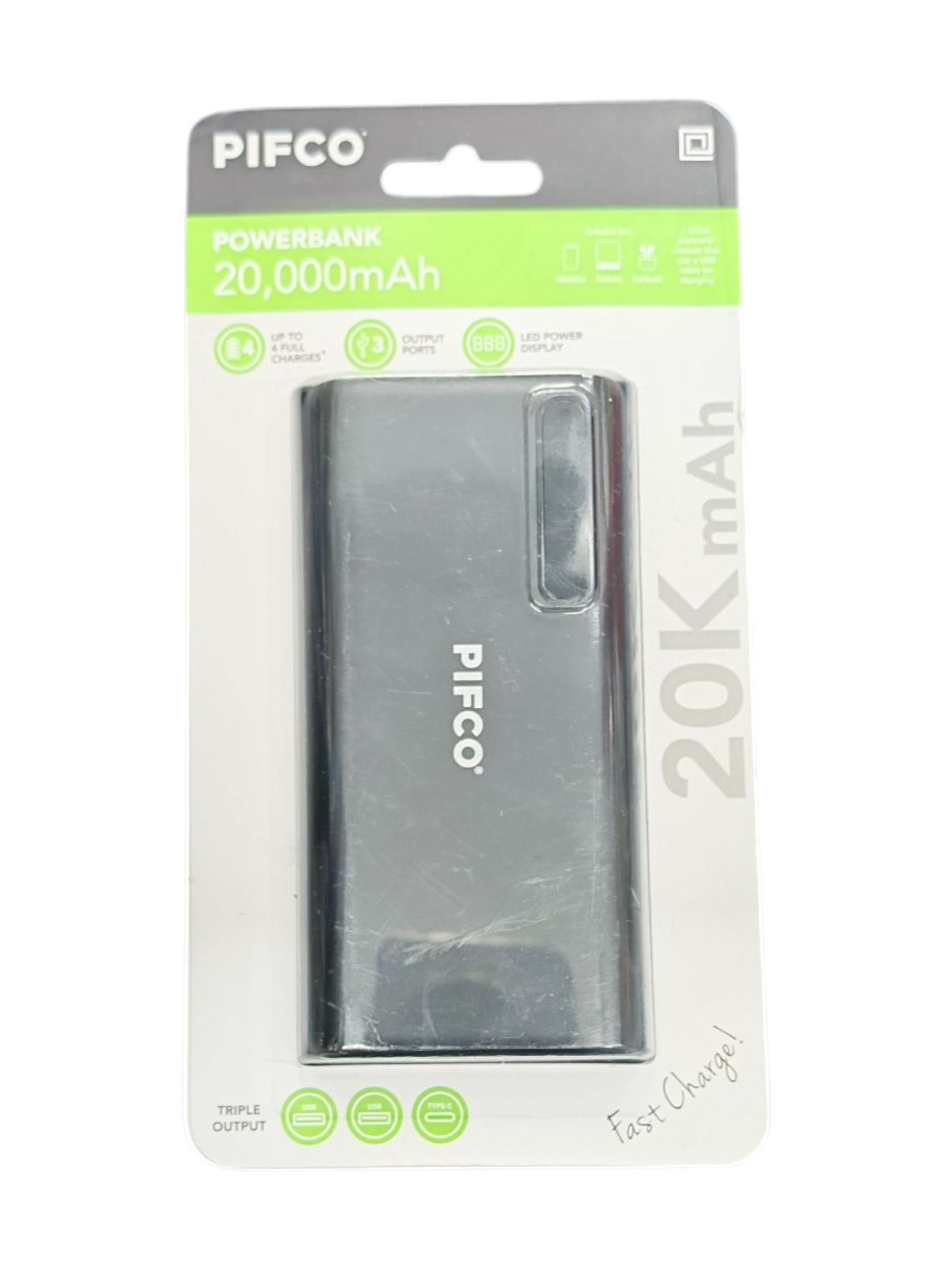 Product photo for Pifco PIFCO 20,000mAh Powerbank