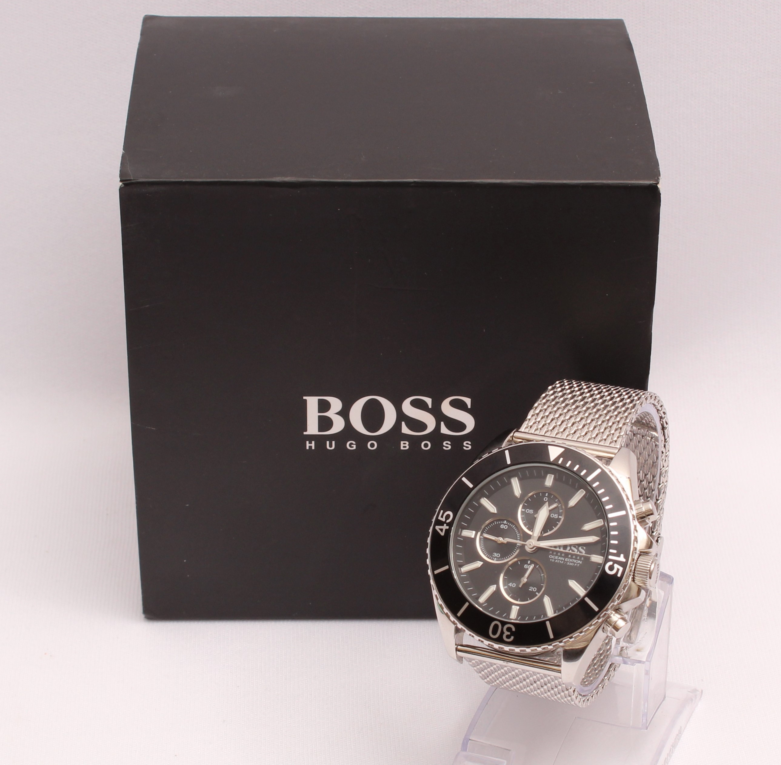 Product photo for Hugo Boss Hugo Boss Ocean Edition 46mm Chronograph Men's Wrist Watch - HB.319.1.27.3244