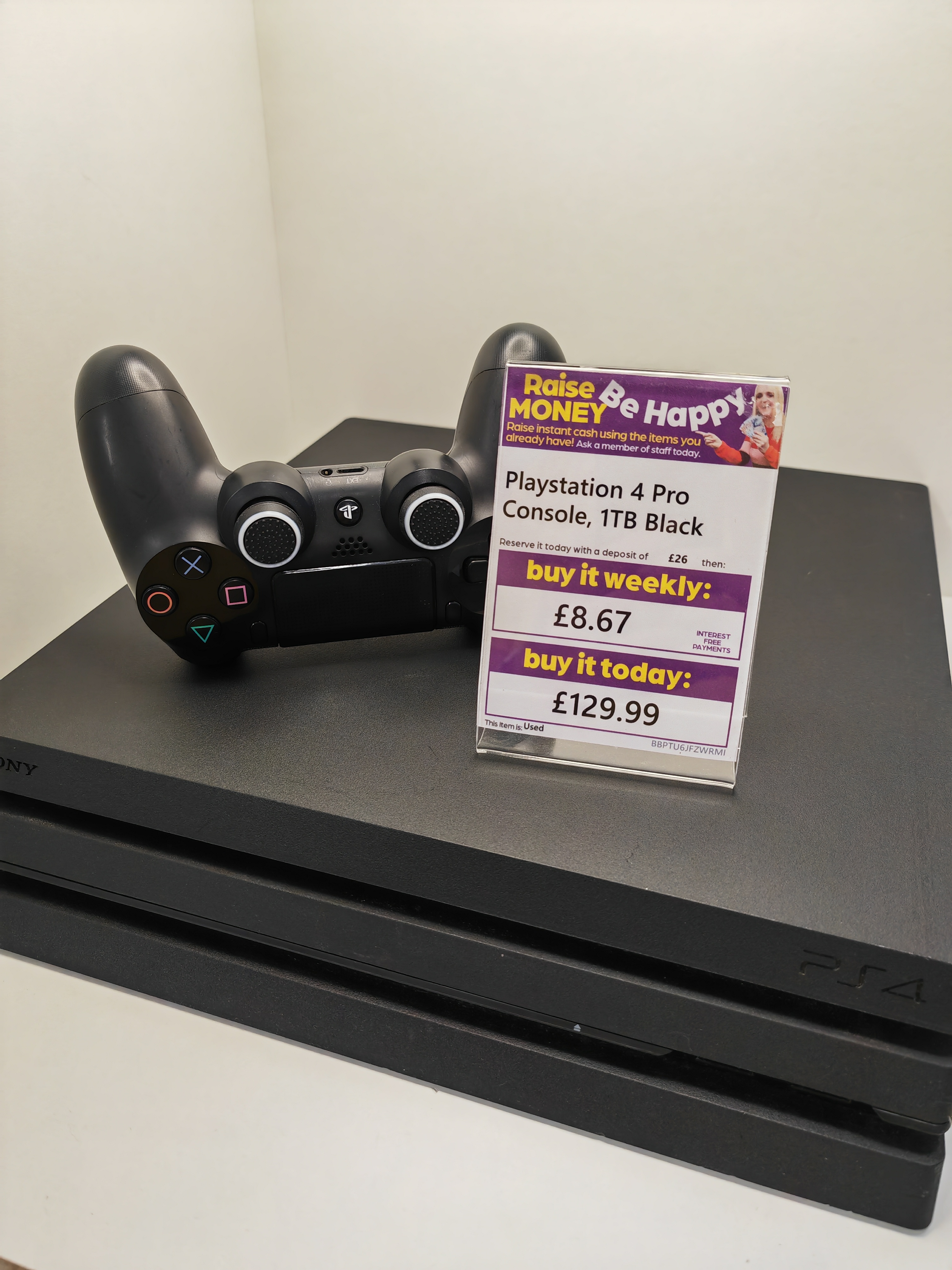 Product photo for Playstation 4 Pro Console, 1TB Black