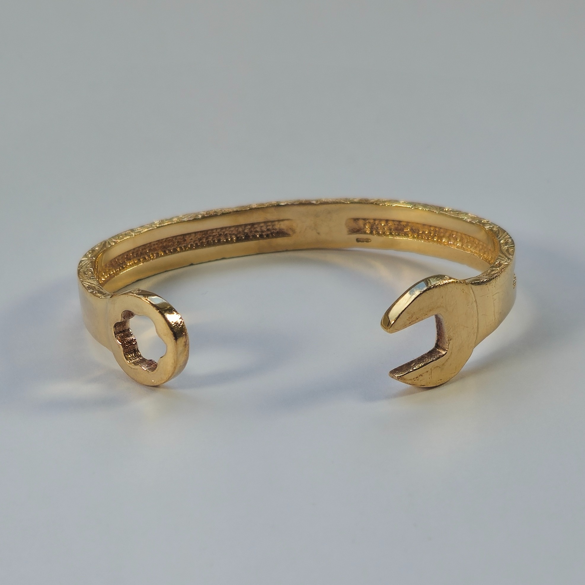 Product photo for 9ct Gold Spanner Child's Bangle