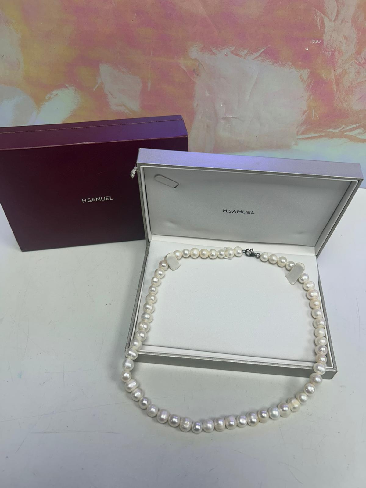 Product photo for H.Samuel Pearl Chain
