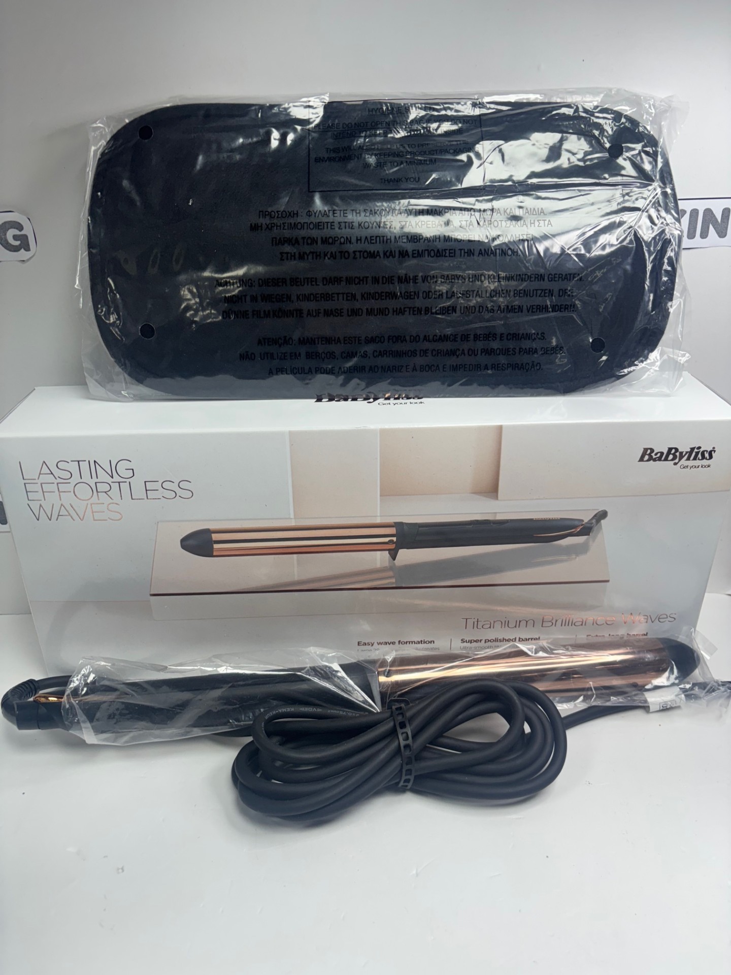 Product photo for BABYLISS CURLING TONGS BOXED