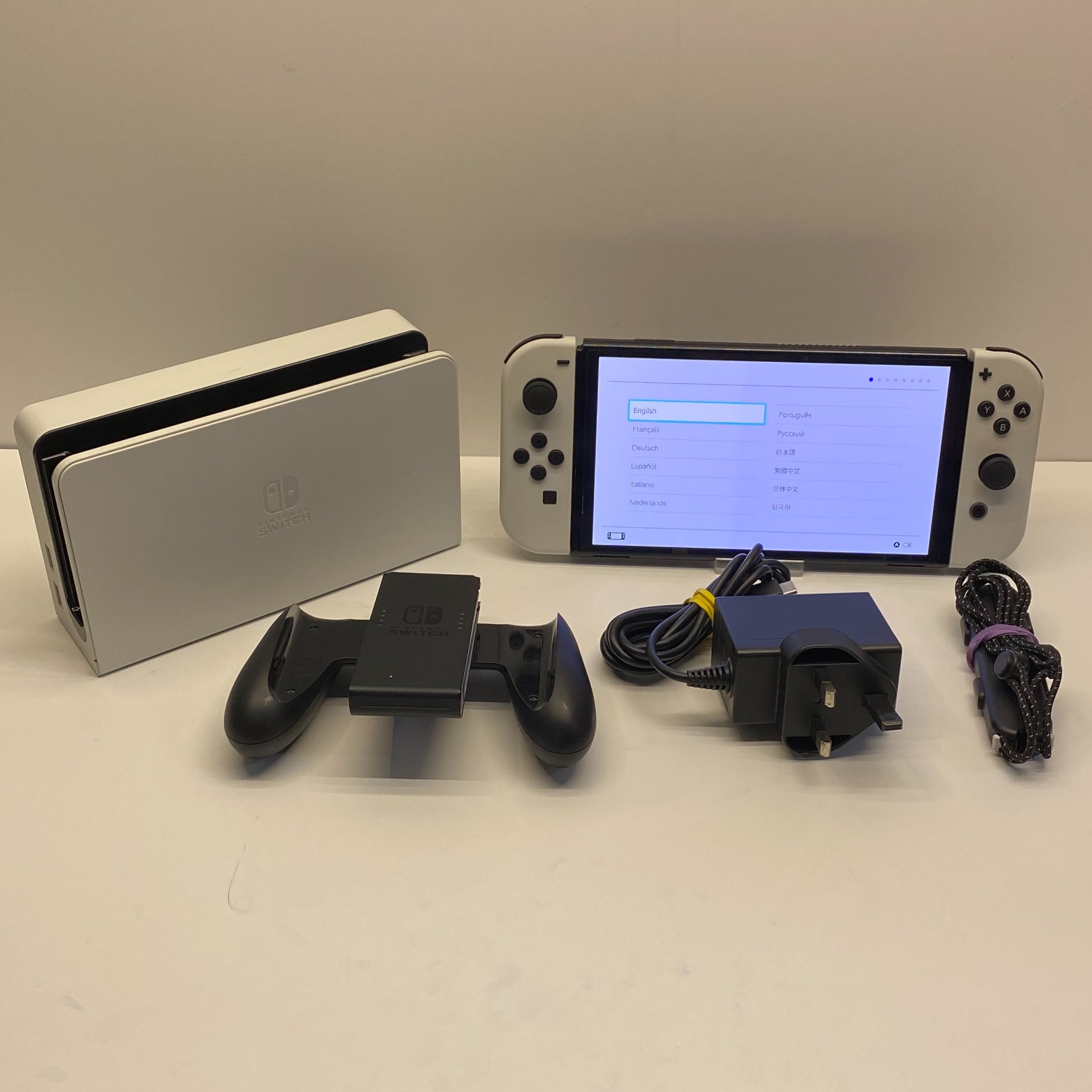 Product photo for Nintendo Switch OLED Console 64GB in White