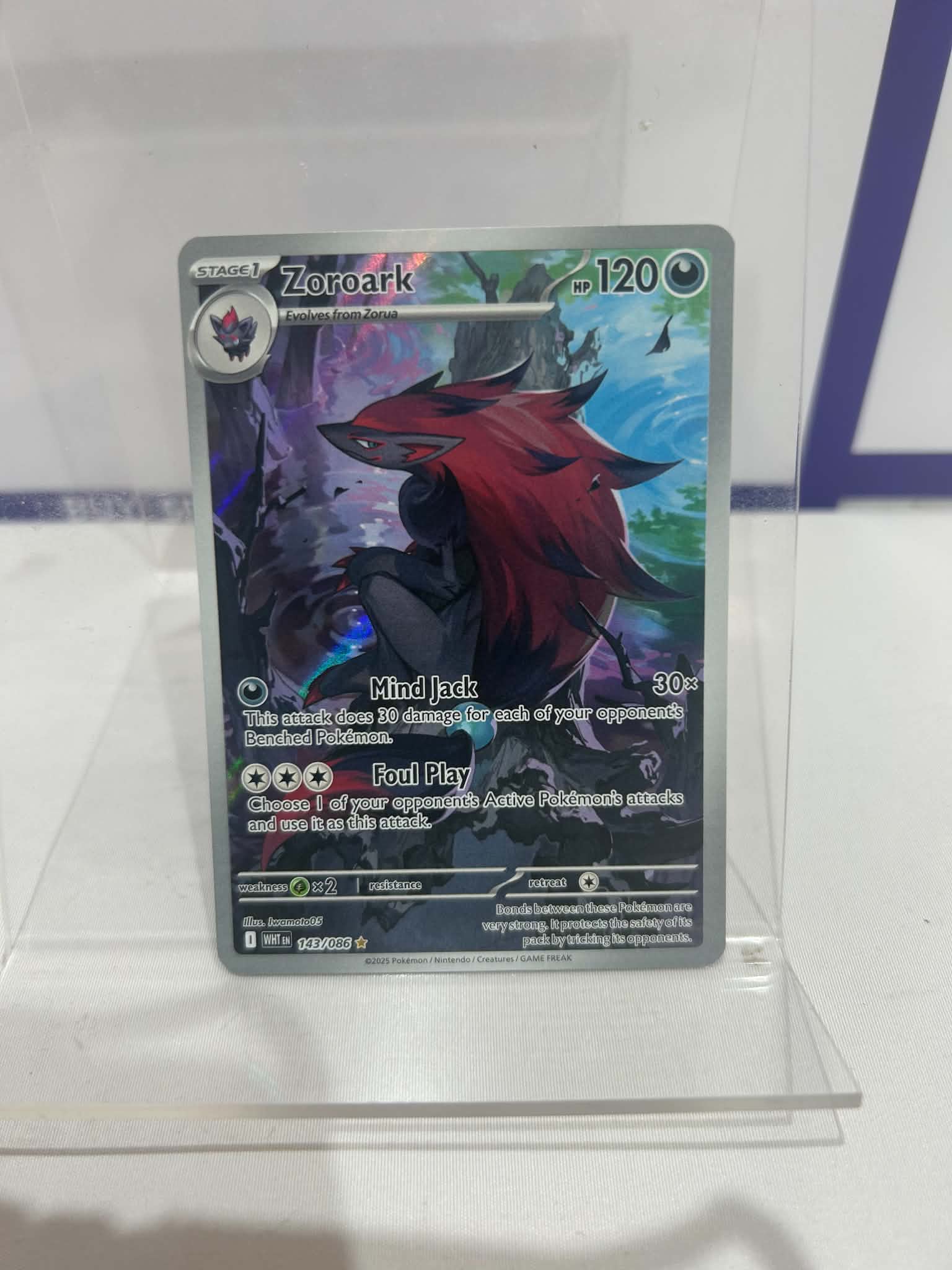 Pokemon TCG - Zoroark 143/086 White Flare NM Condition