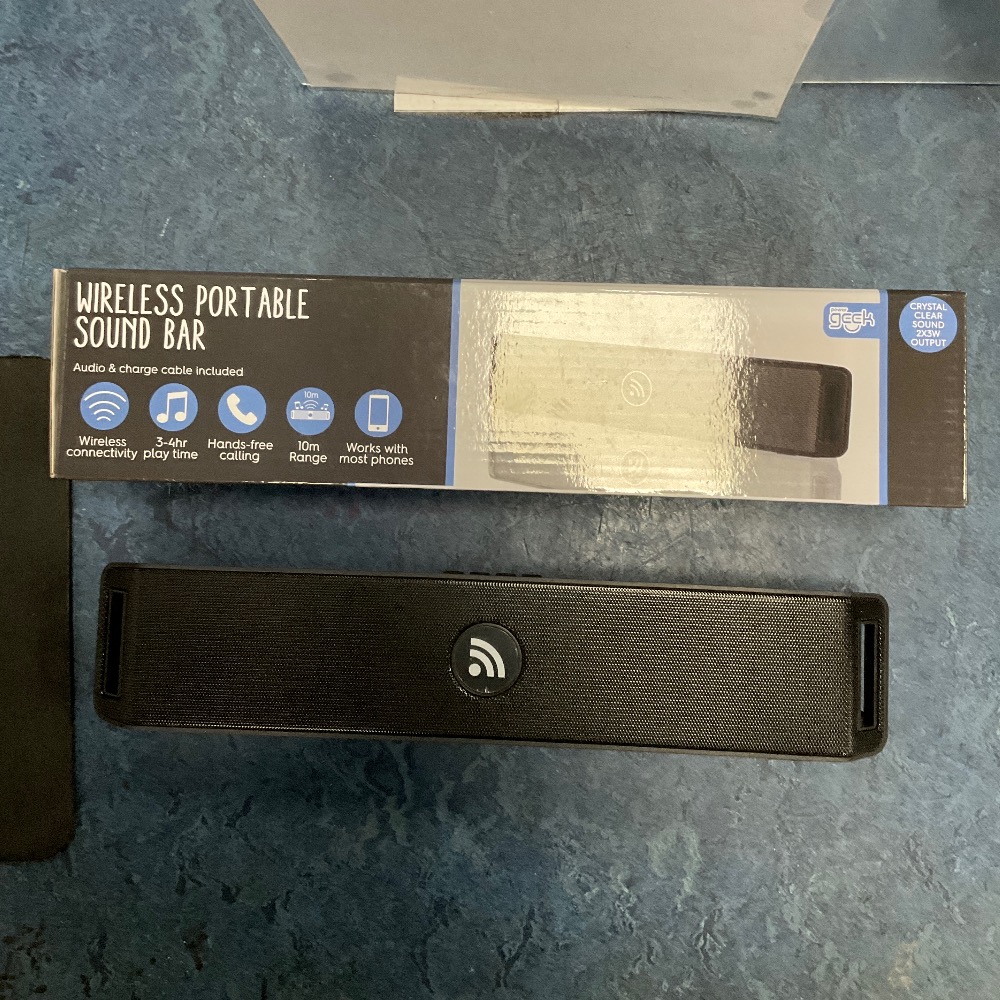 Power geek wireless portable sound bar Own4Less