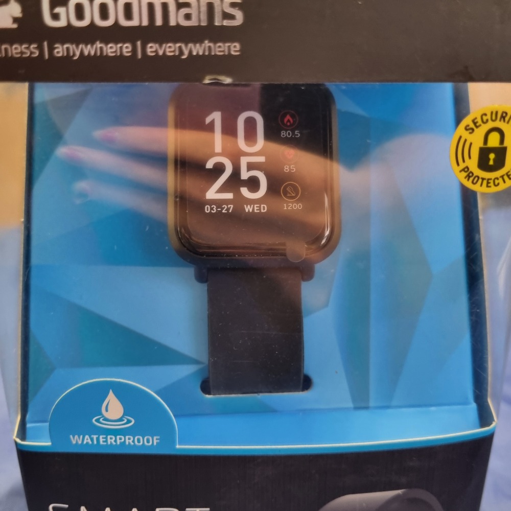 Goodmans Goodmans Smart Watch BT Heart Rate Waterproof Tracker Own4Less